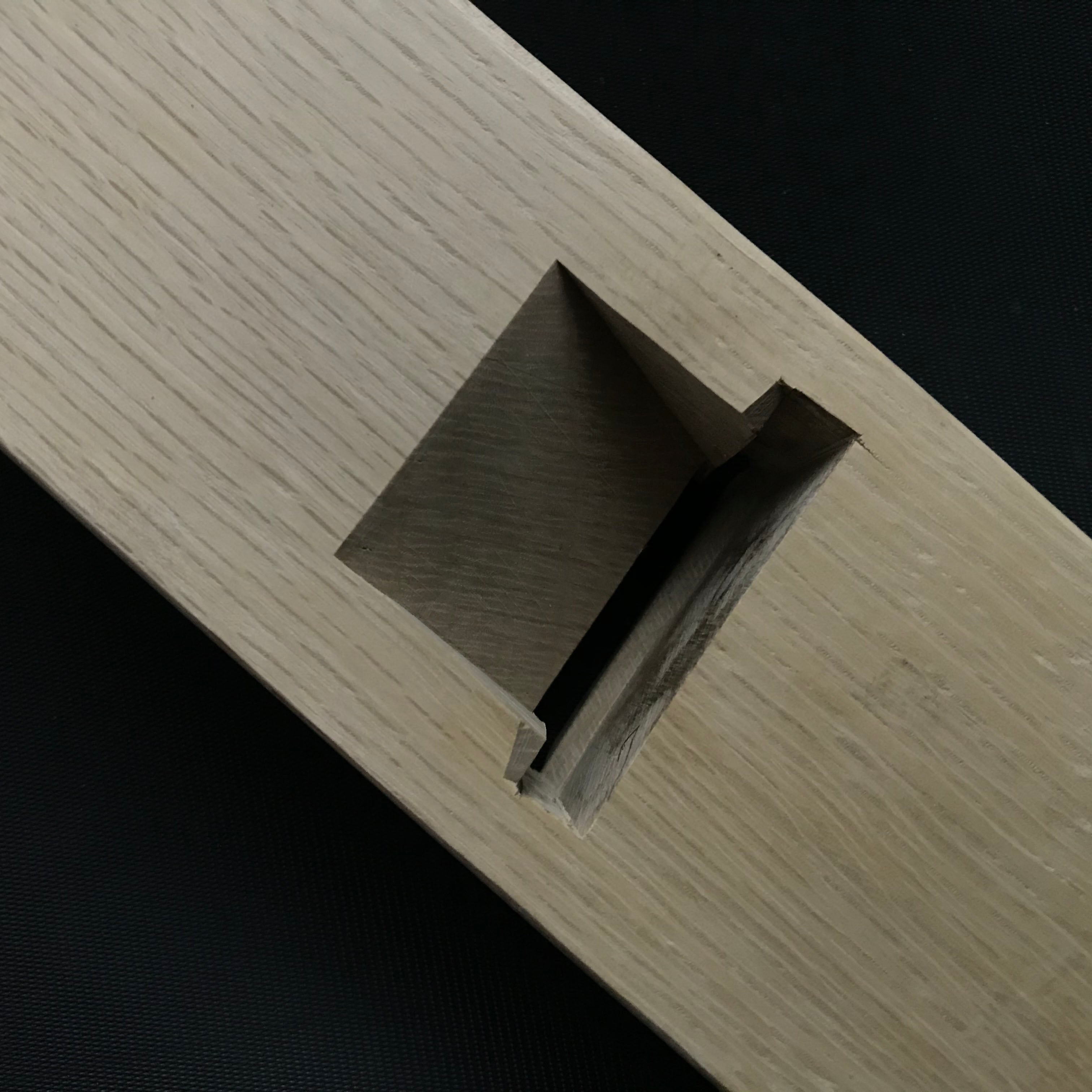 Tenhiro Standing Plane by Seikichi Sekikawa / 天弘 関川誠吉作 台直鉋 段付き 48mm 42mm