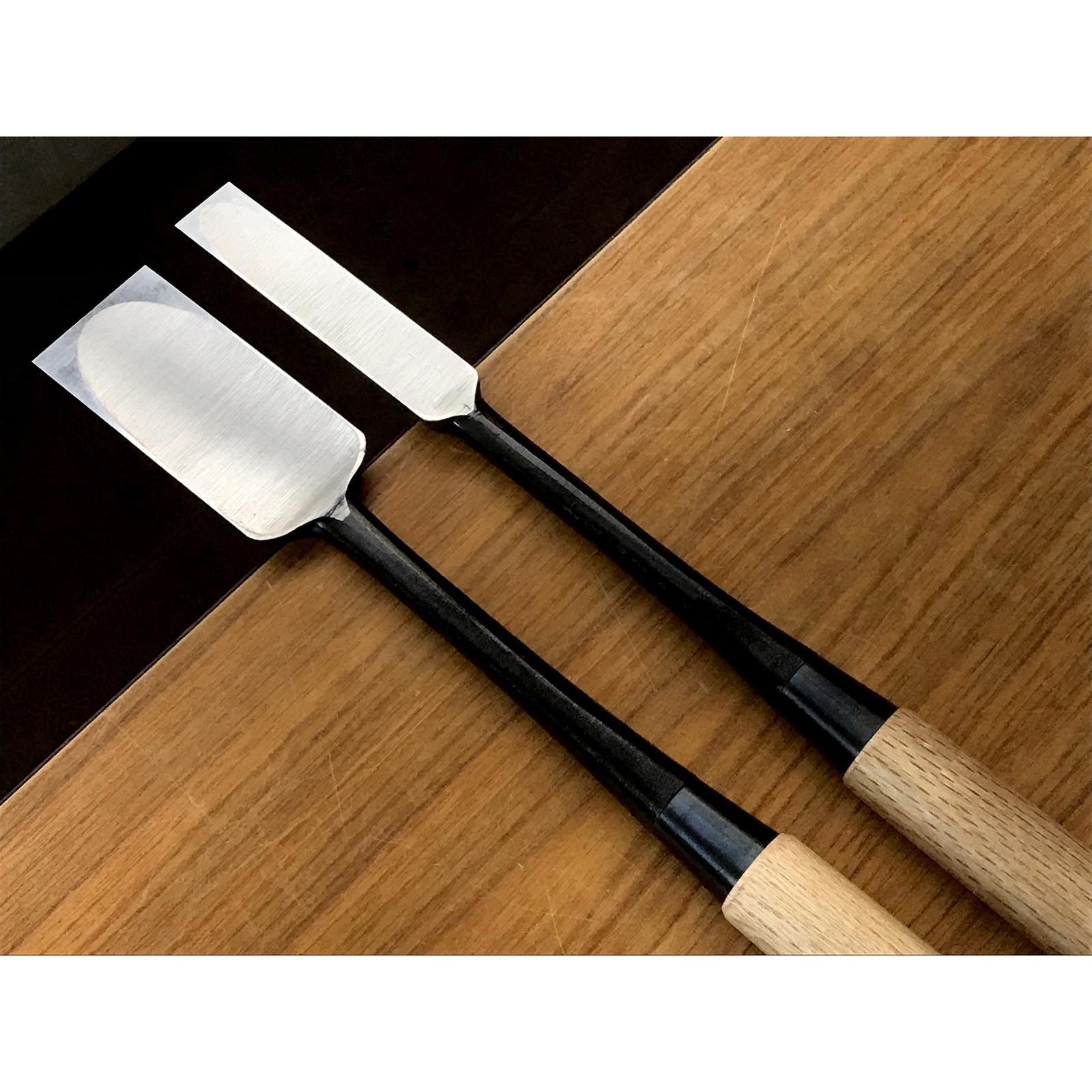 Kikuhiromaru Slick Chisels set (Ootsuki-nomi, Hontsuki-Nomi) 菊弘丸 本突き組鑿 48,24mm