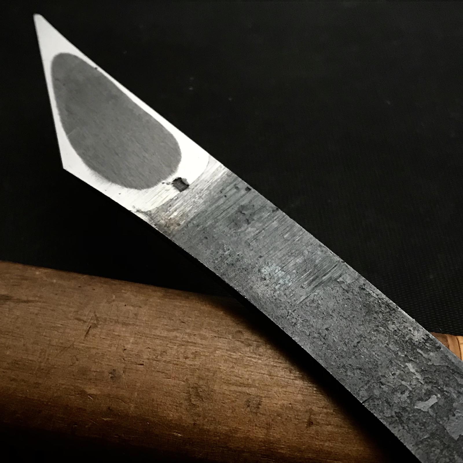 古株 高三郎 切り出し 小刀 右手 掘り出し物 直 長谷川幸三郎作 切り出し 7分 右