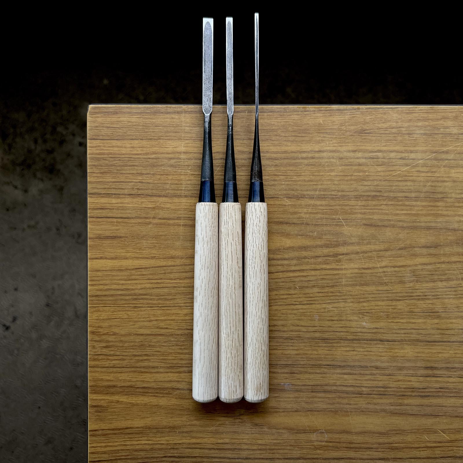 金竹 鑿 作 高橋典和 高橋典三作 カネ武 薄鑿 24,36mm 薄鑿