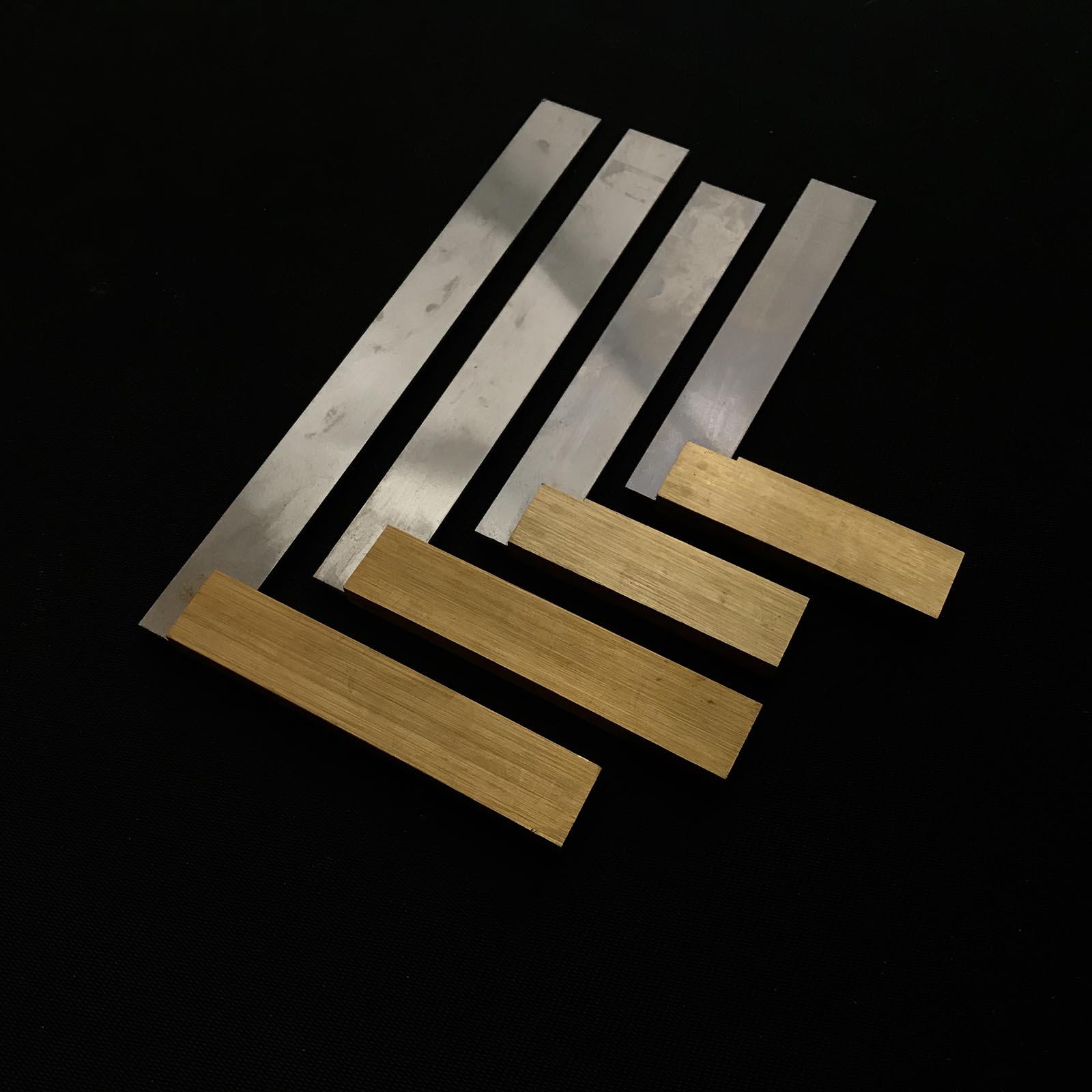 Brass Base Stainless Steel Square | 真鍮 スコヤ