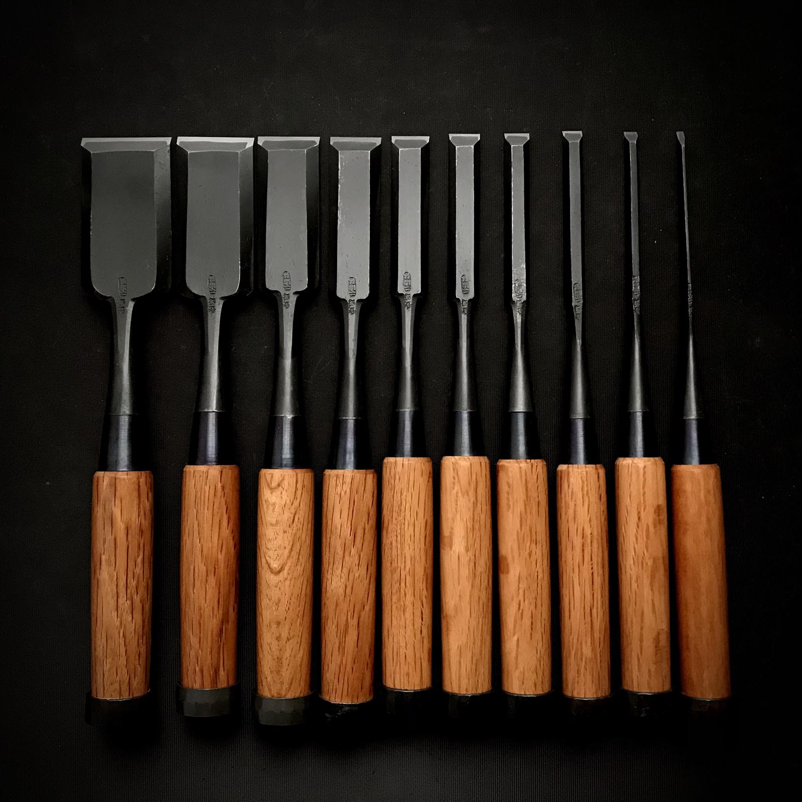 今井忠太郎作 二治弘 中叩組鑿 桐箱付 Chutatakinomi #4