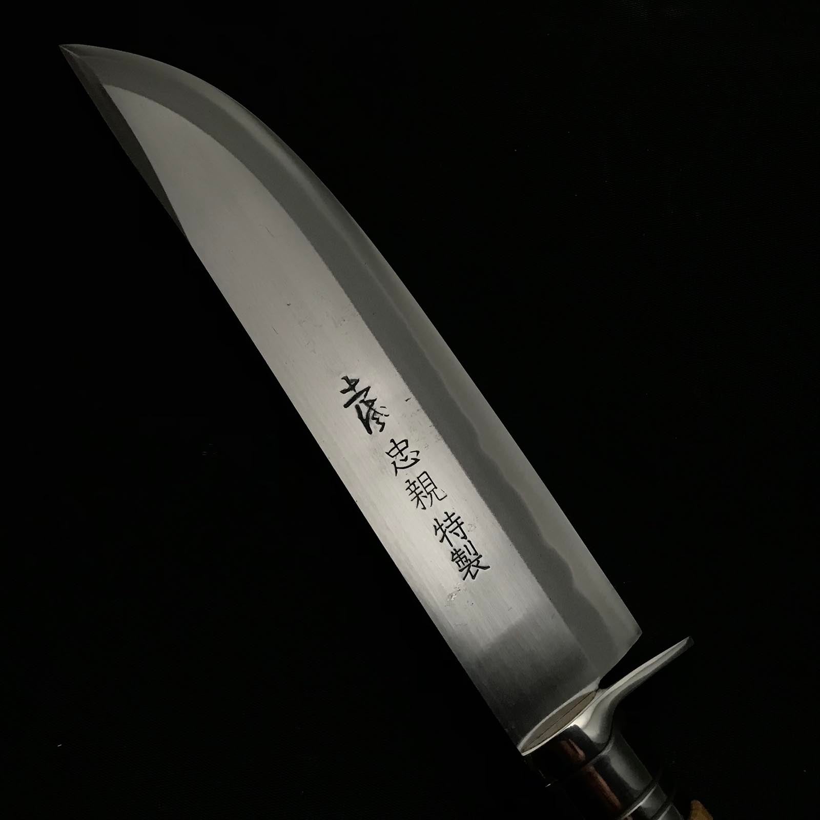 Ken Nata Knife by Tadachika with Blue steel 土佐刃物 忠親作 剣鉈 青紙鋼 鞘付 195mm