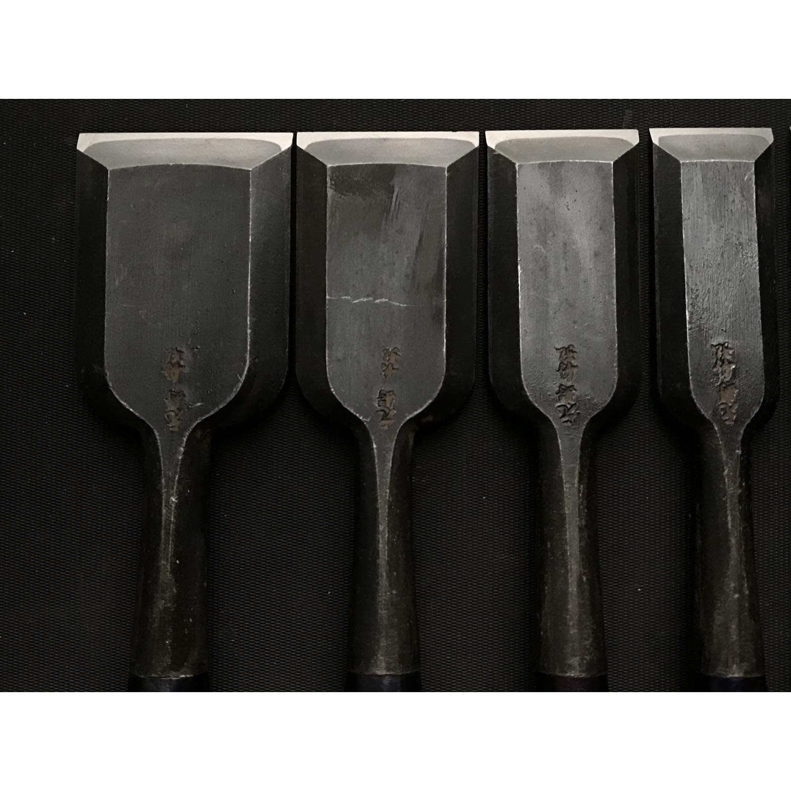 船広 ツゲ柄付鑿セット 元寿舟弘 船津祐司作 追入組鑿 黄楊柄