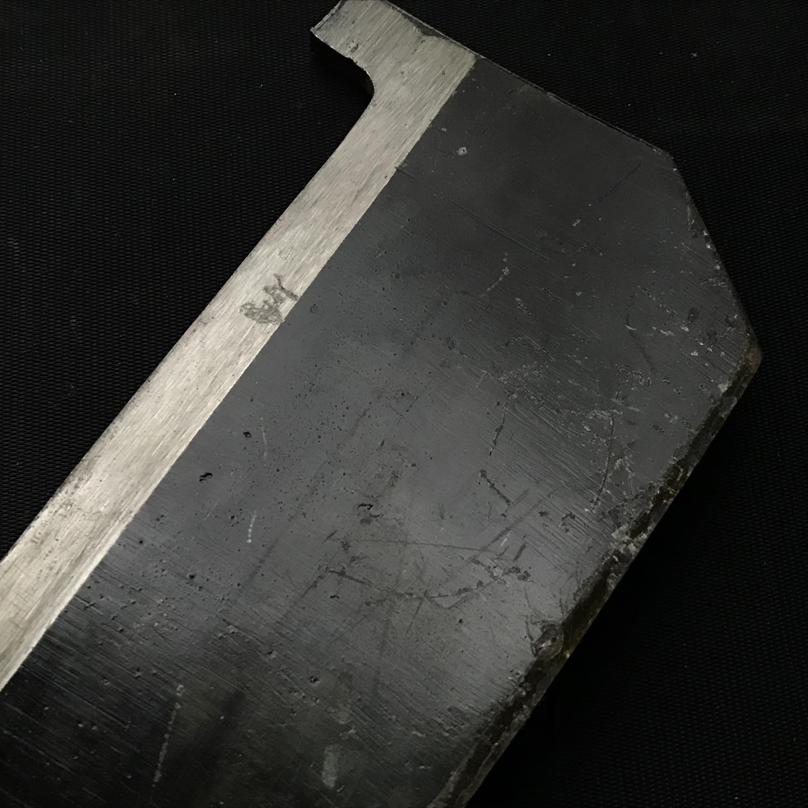 Old stock Single edged Nata right hand 掘出し物 無印 鉈 片刃 右 160mm