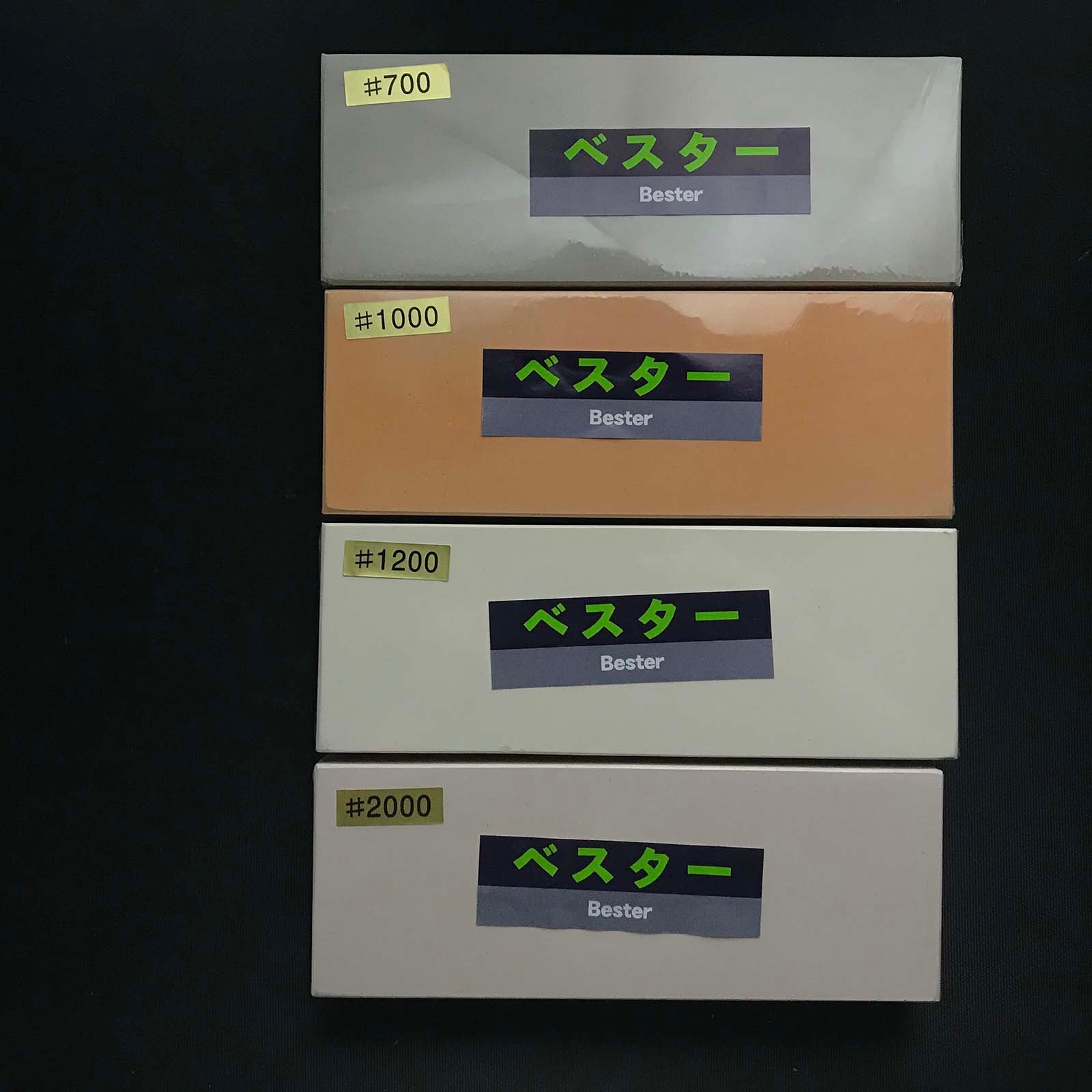 Bester Japanese Whetstone Sharpening stone Water stone ベスター 人造砥石 荒砥 中砥 #700 #1000 #1200 #2000