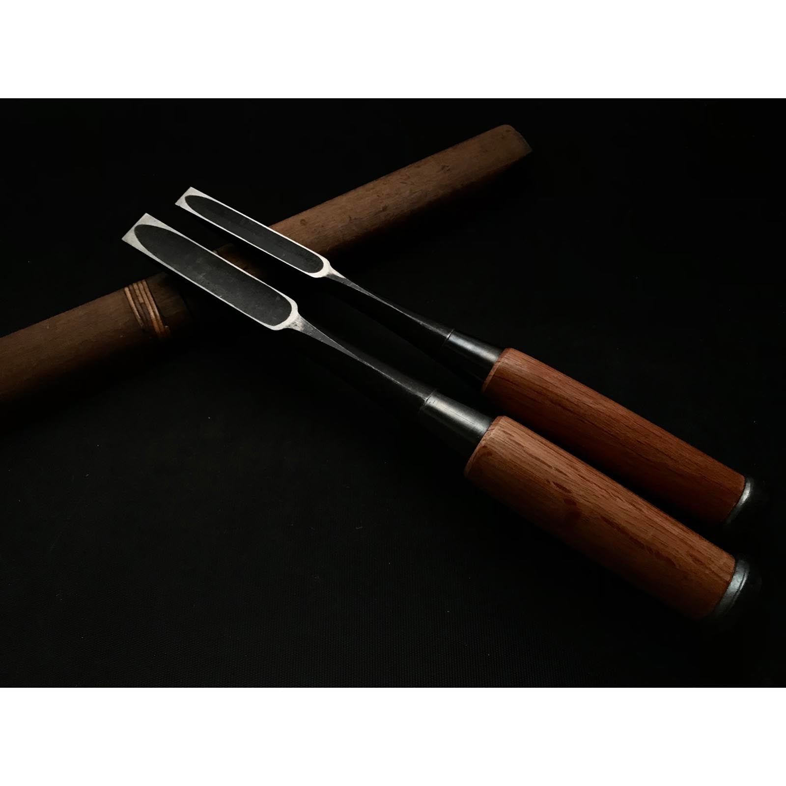 Old stock Azuma Masayoshi Timber Chisels 掘出し物 東一正芳 厚鑿 Tatakinomi