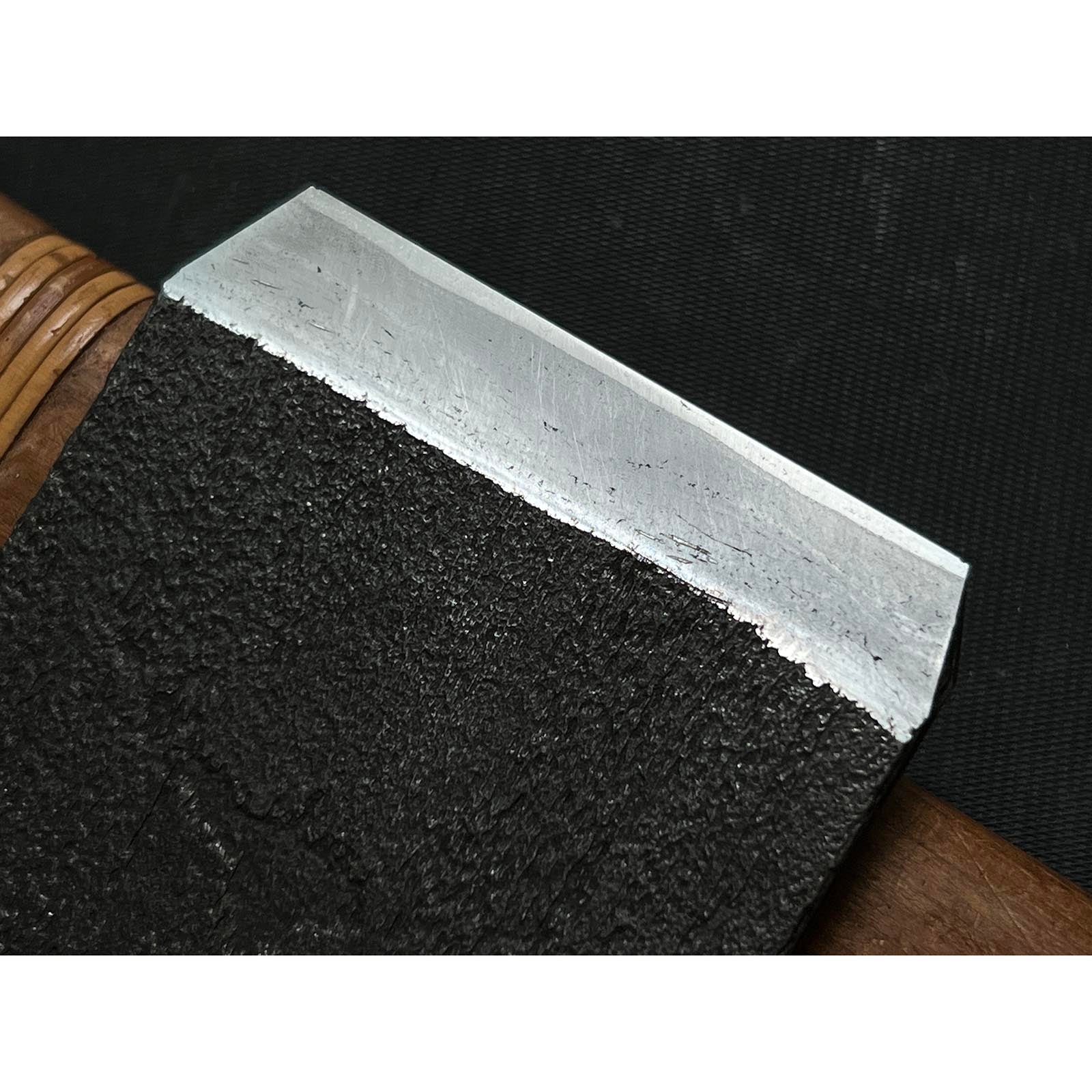 Old stock Tora Mokume Finishing Smoothing Plane (Kanna) by Katashima Keizo 掘出し物 片島圭三作 虎 木目 仕上げ鉋 65mm