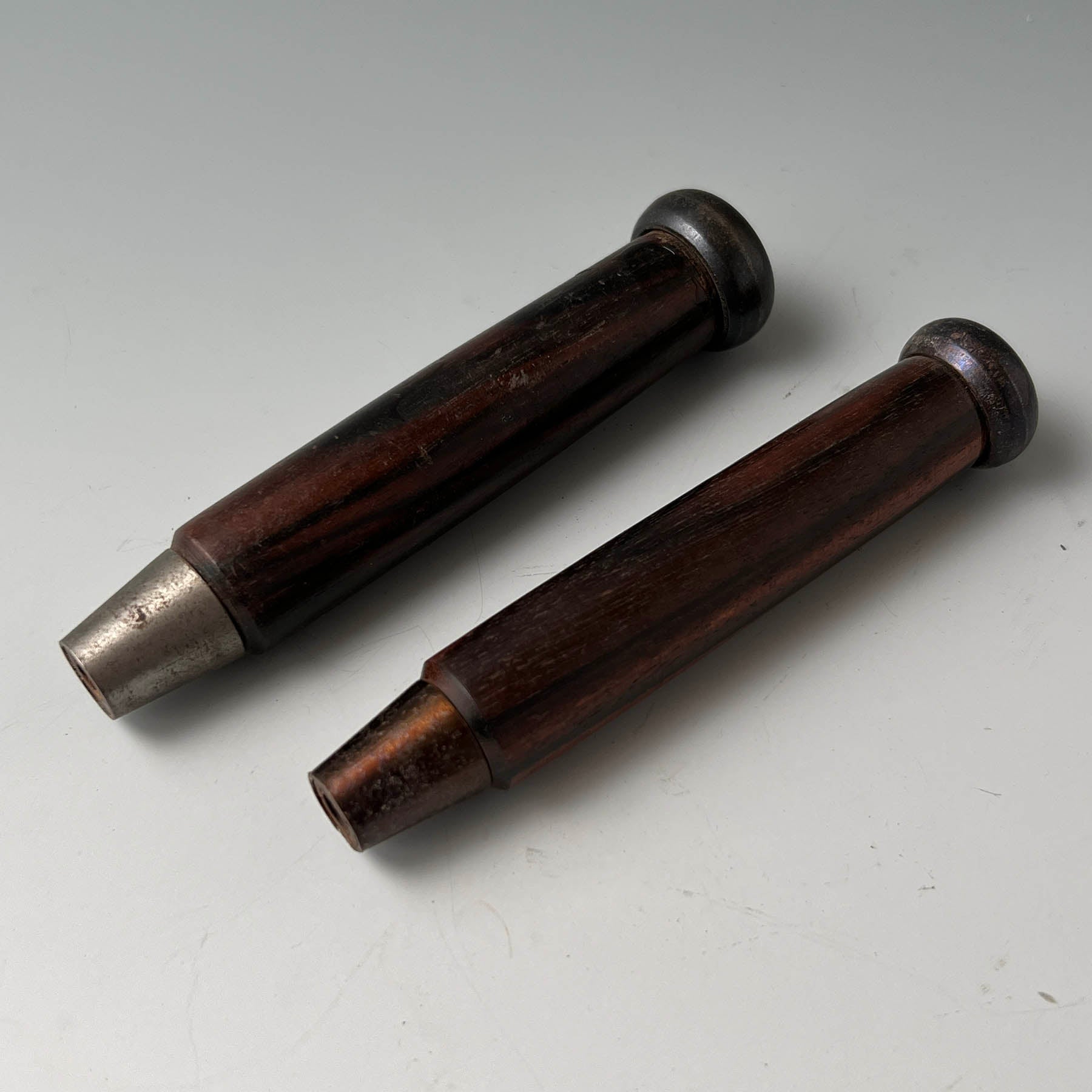 卓上ノミ 紫檀 柄 銀 入追鑿用柄 紫檀柄 銀 12mm 11mm