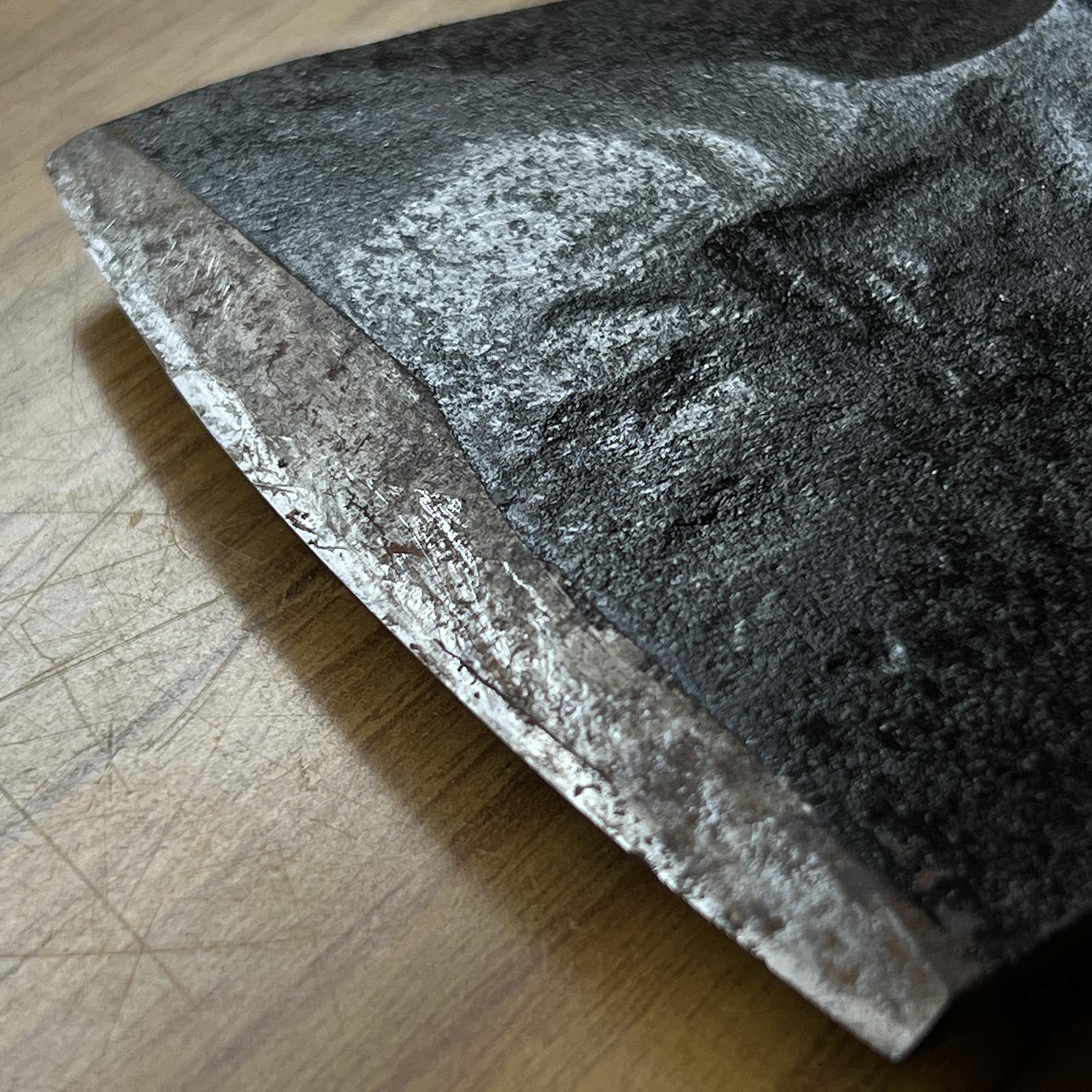 Used Japanese Carpenter's Adze with handle 中古 手斧 Chouna 102mm