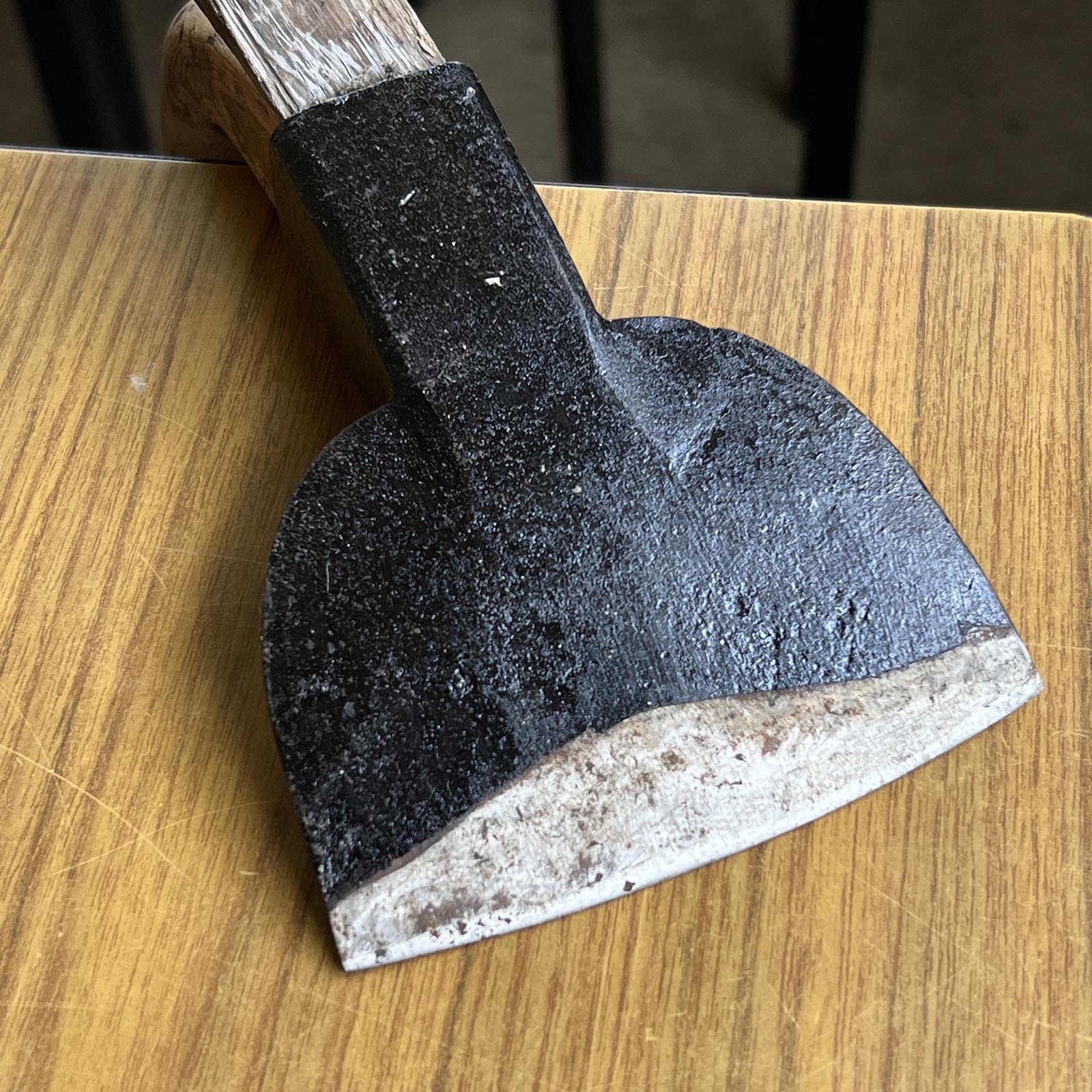 Used Japanese Carpenter's Adze with handle 中古 手斧 Chouna 102mm