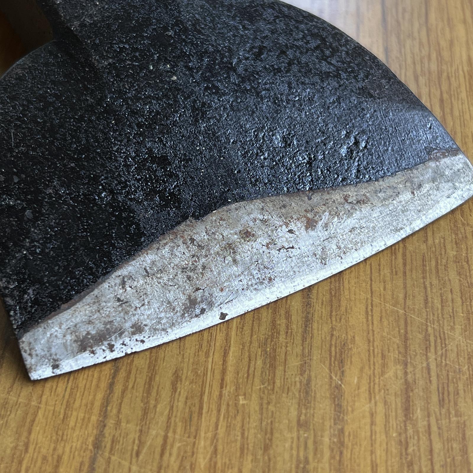 Used Japanese Carpenter's Adze with handle 中古 手斧 Chouna 102mm