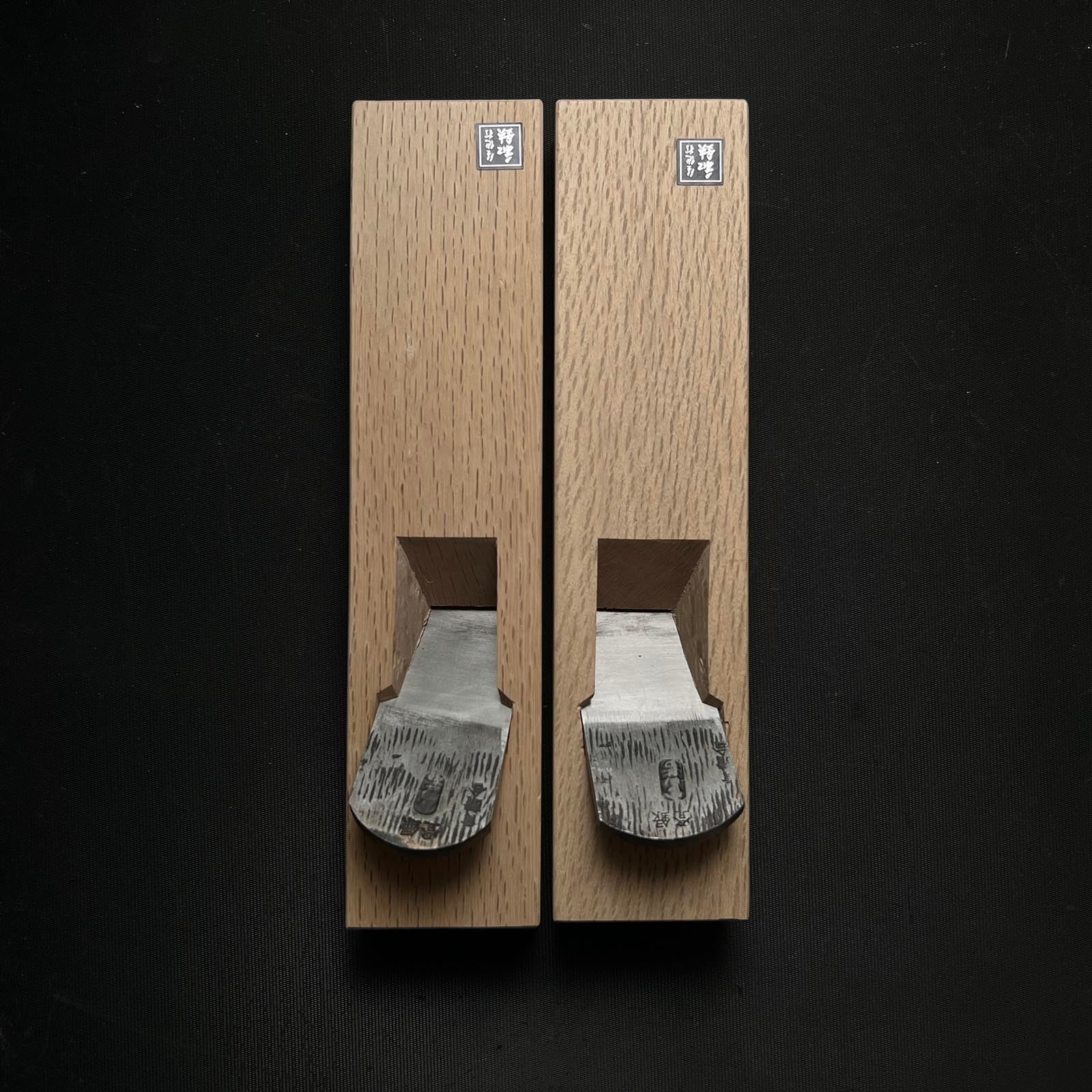 Old stock Tomiwaka End face Planes with blue steel (Kikuchi Kanna, Dotsuki-kanna) 掘出し物 富若 木口鉋 胴付鉋 青紙付 36mm