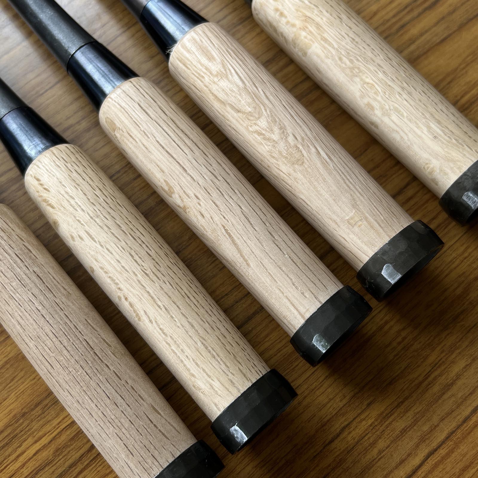 Fujihiro Long type Slick Chisels by Chuutarou Imai 今井忠太郎作 二治弘 首長穴屋鑿 15,24,30,36,42mm