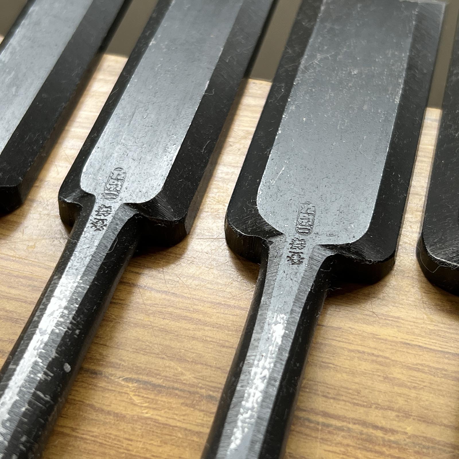 Fujihiro Long type Slick Chisels by Chuutarou Imai 今井忠太郎作 二治弘 首長穴屋鑿 15,24,30,36,42mm