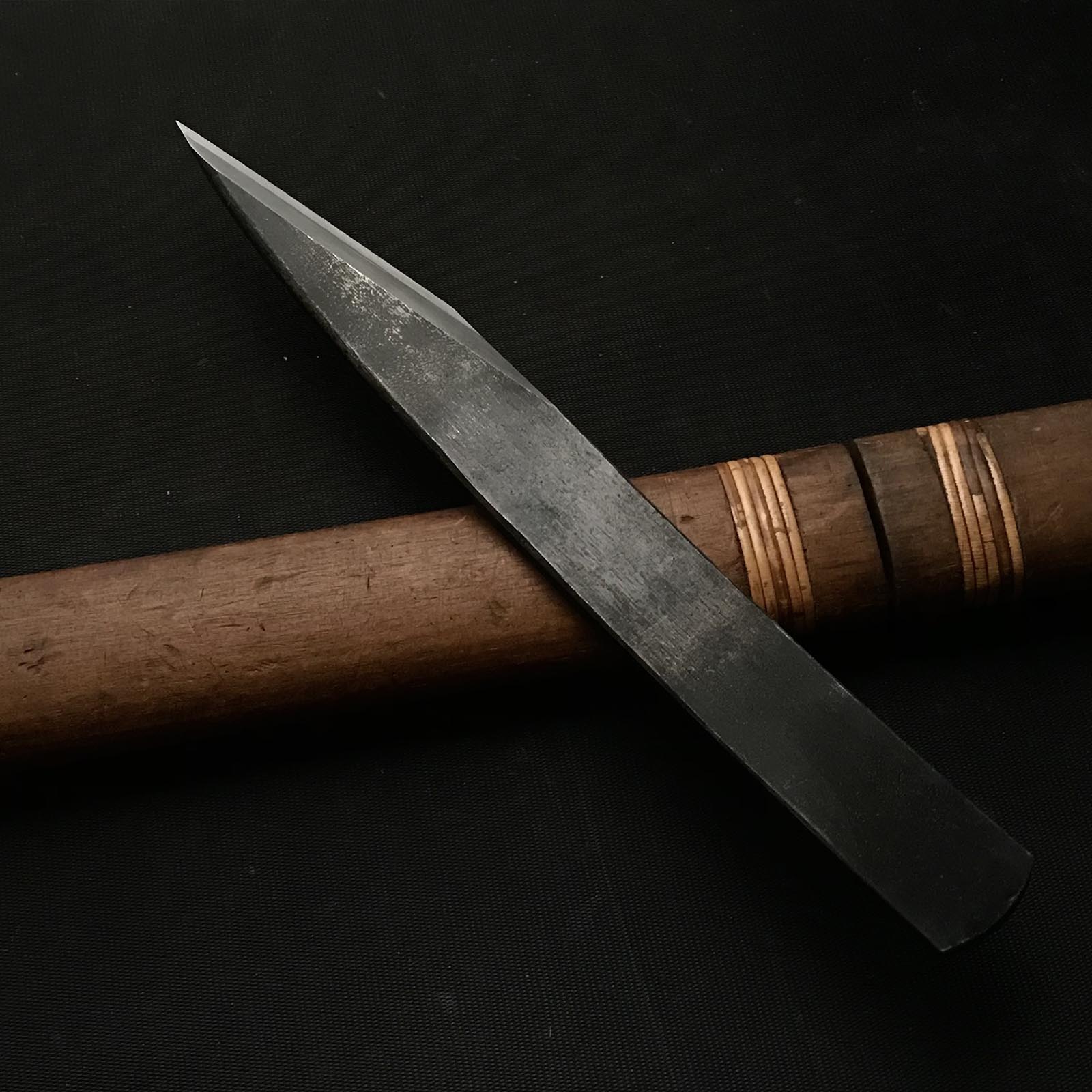 Old stock Rankiku Kiridashi by Chiyotsuru Sadahide 2nd Generation Right hand 掘出し物 乱菊 二代目千代鶴貞秀 切出し小刀 右
