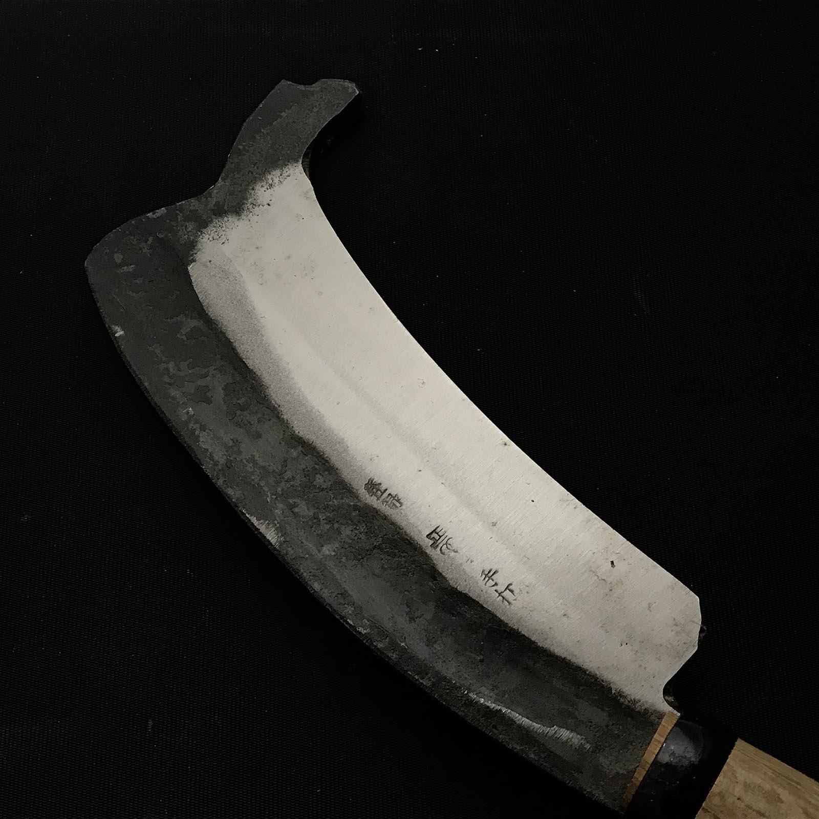 Masakanemarumaru 正カネマルマル作 | Hand-made Tobinata Knife  トビ鉈 | Single edged 片刃 | 180mm Left 左