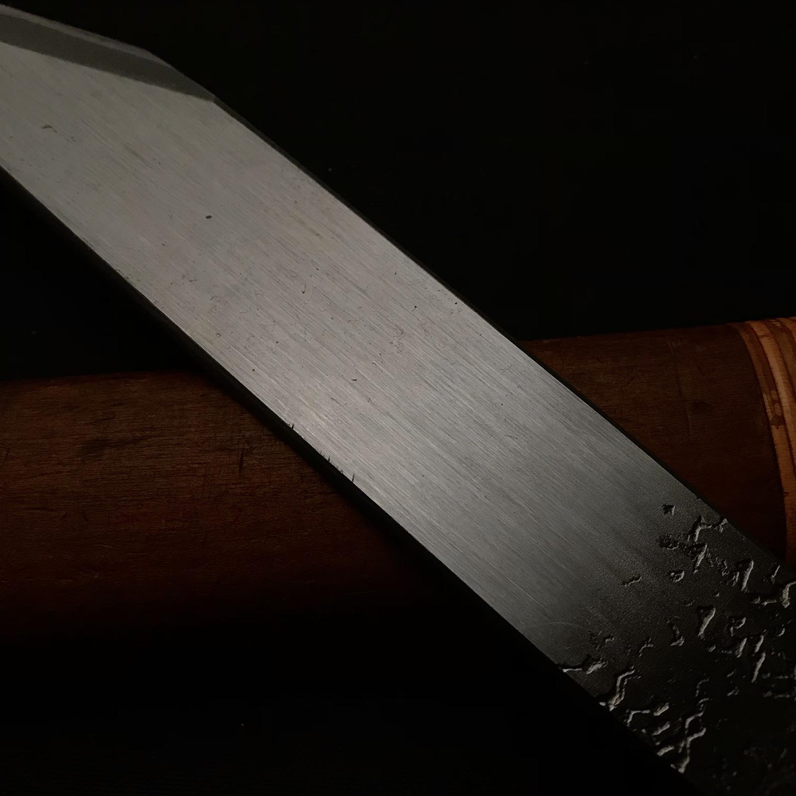 Old stock Sakamitsu 1st generation Special Kiridashi with Blue steel 掘出し物 初代坂光作 切出し小刀 青紙鋼 9分