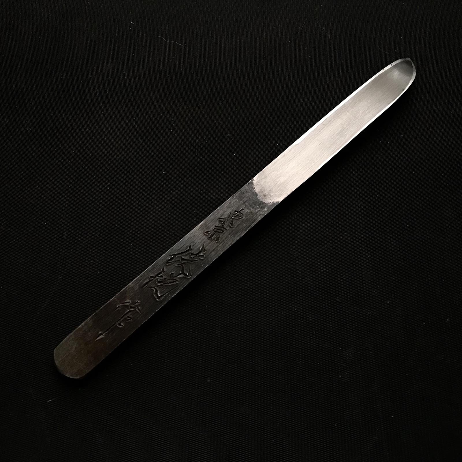 Old stock Kouetsu Carving knife left hand 掘出し物 東京侊悦作 生反り小刀 左
