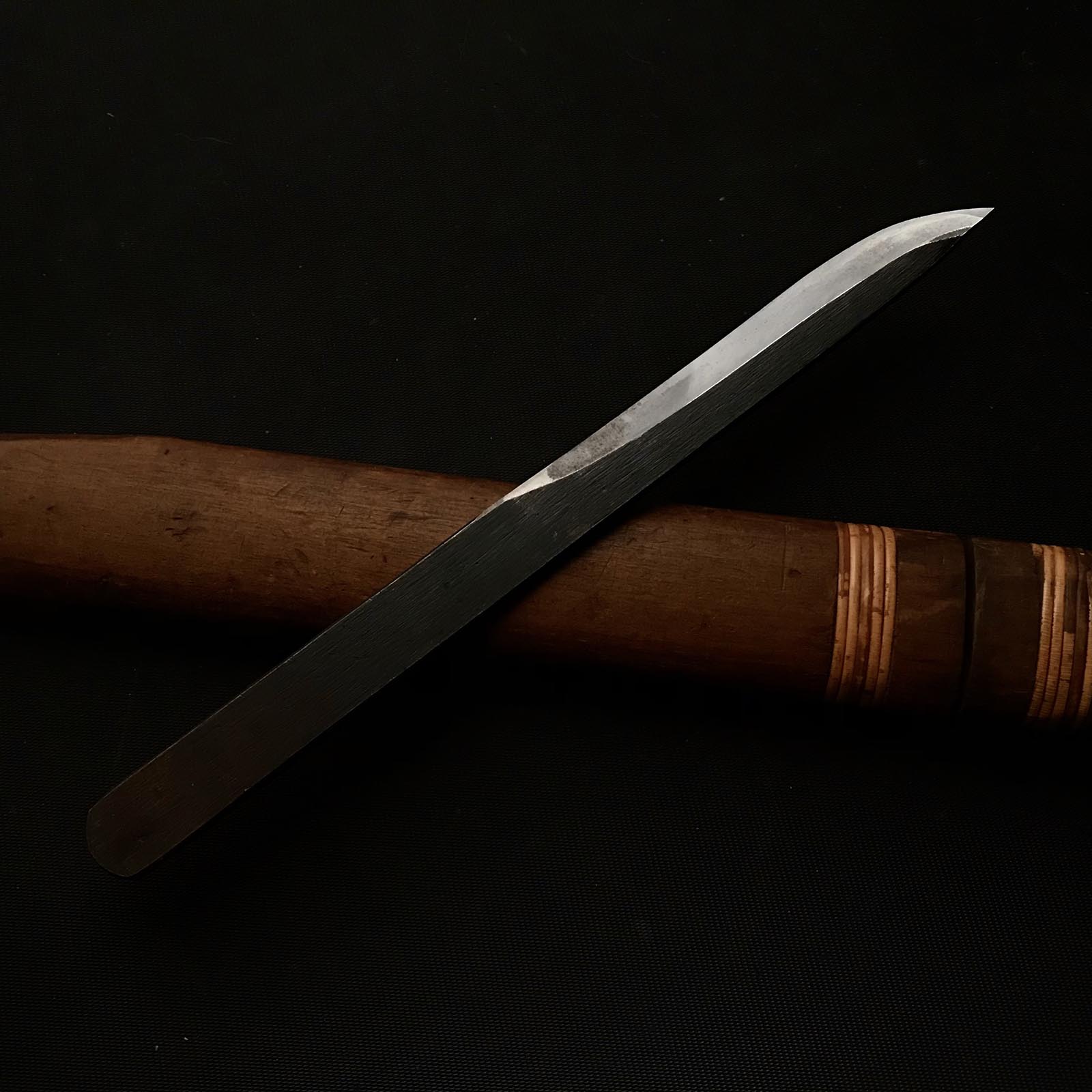 Old stock Kouetsu Carving knife left hand 掘出し物 東京侊悦作 生反り小刀 左