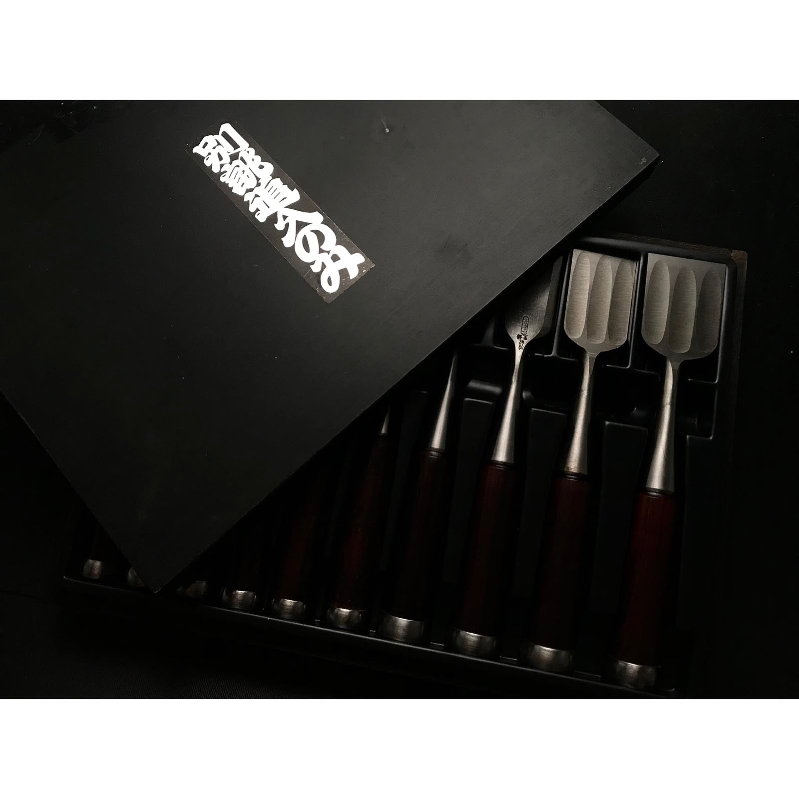 隅流し助政 卓上ノミセット 助正 墨流し 追入組鑿 おいれのみ