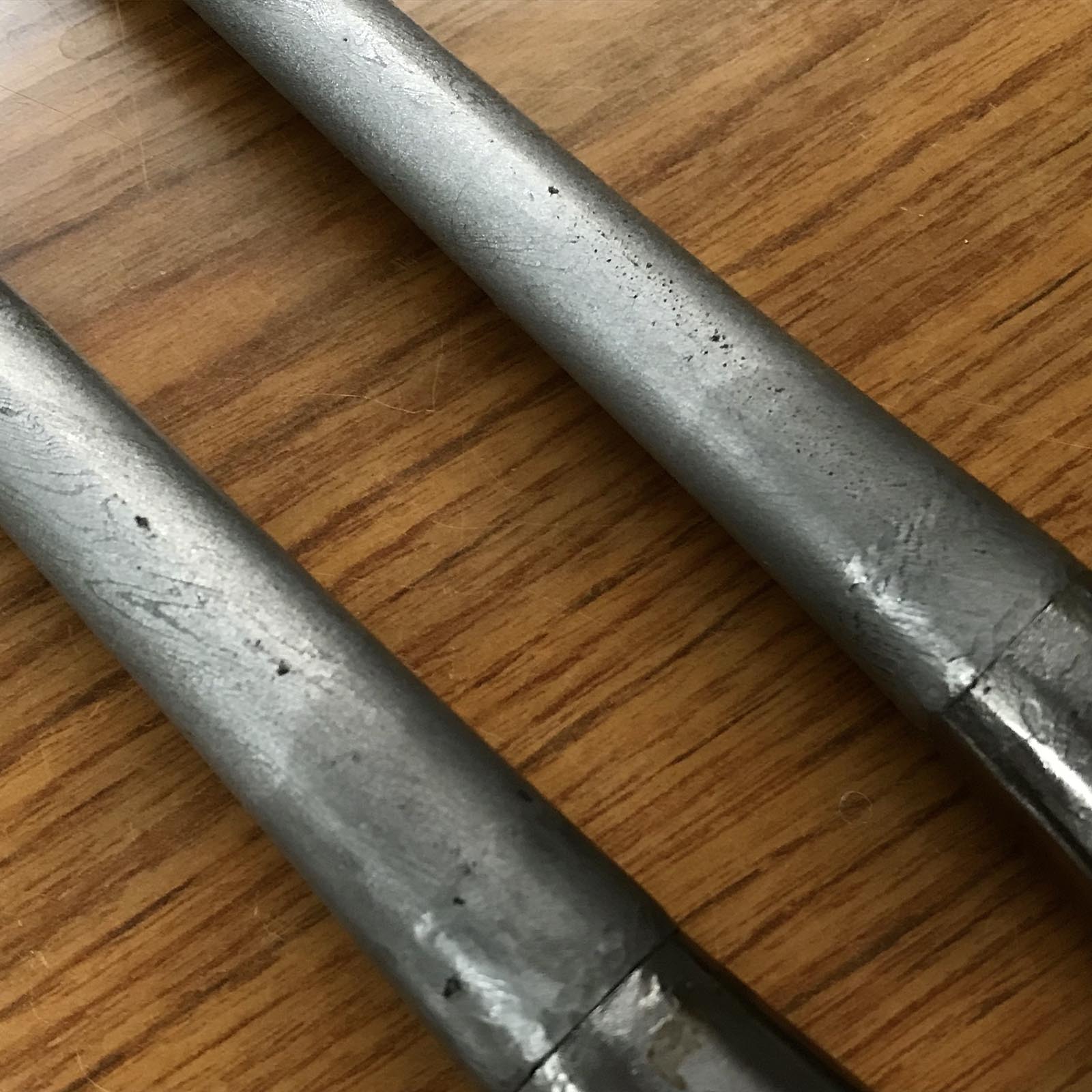 Old stock TOSHIKI Kunikei 3rd Generations Special Slick Chisels set 掘出し物 三代目國慶作 寿樹 墨流し 本突き組鑿 48mm 24mm