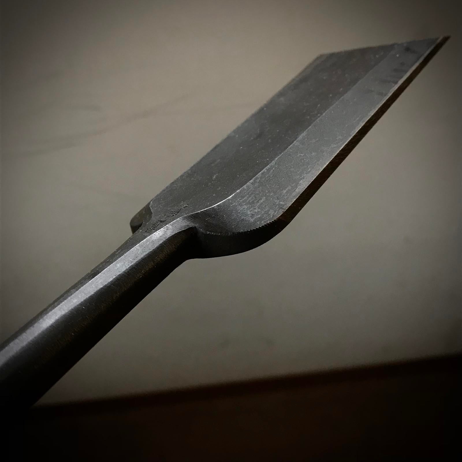 Old stock Koshihide Slick Chisels set with white steel 掘出し物 越秀 本突き組鑿 48,24mm Ootsuki-nomi, Hontsuki-Nomi