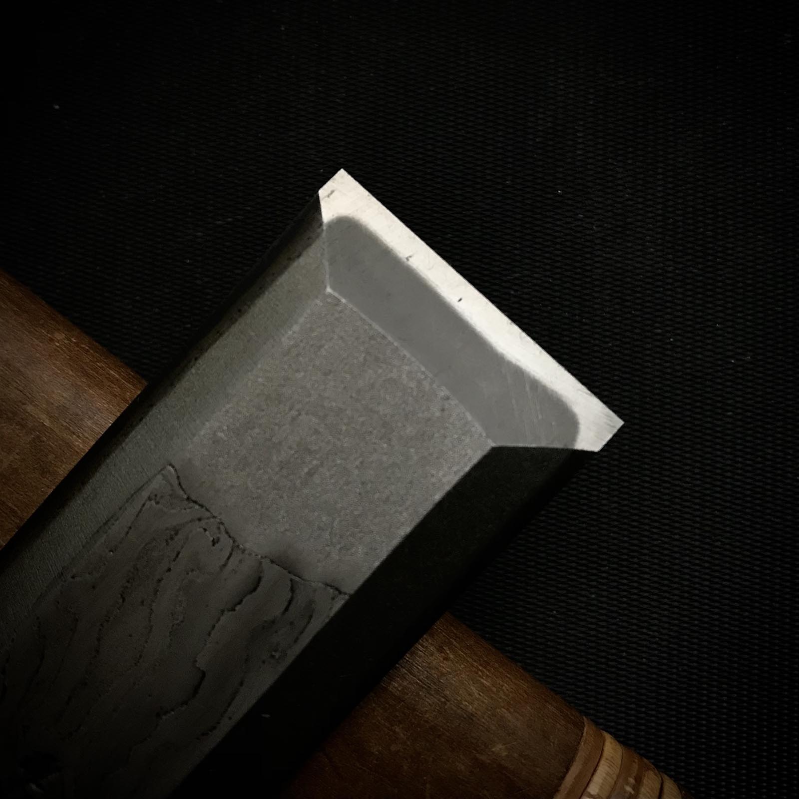 旧蔵 国慶三代 初期作品 卓上ノミ 掘り出し物 池田慶郎氏 三代目国慶作 初期作品 特製 追入鑿 30mm