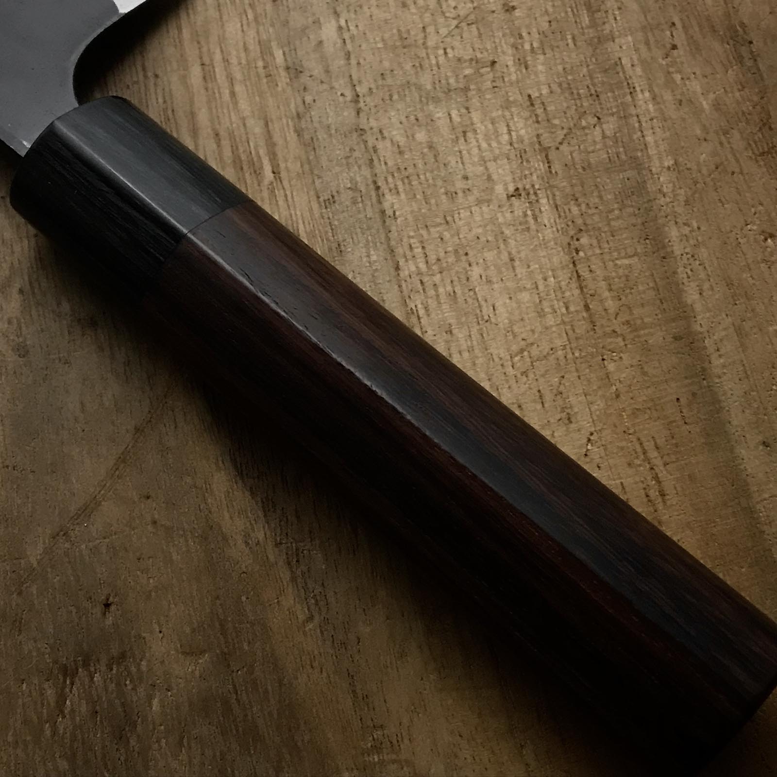 侊悦 白紙2号鋼 黒打三徳包丁 165mm