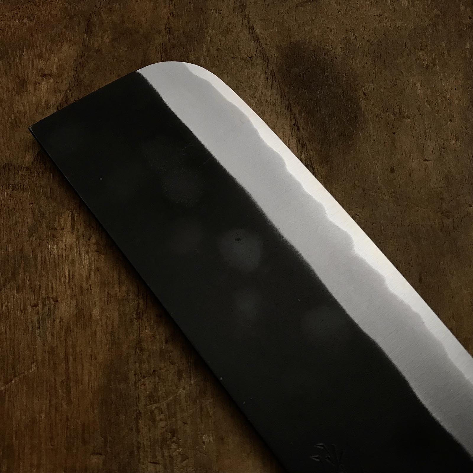 侊悦 白紙2号鋼 黒打菜切 165mm