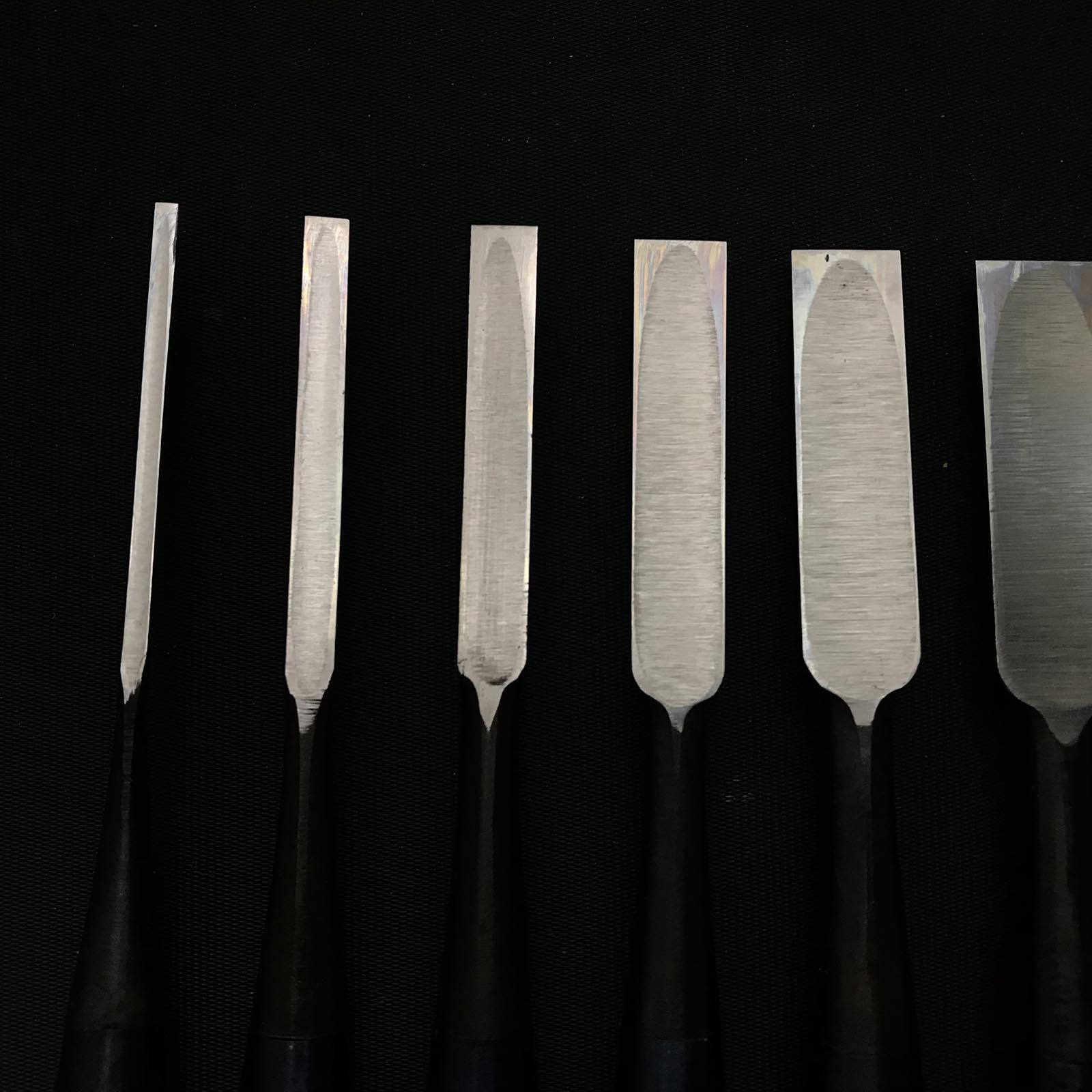 菊弘丸 追入組鑿 Kikuhiromaru Bench chisels set with White steel (Oirenomi)