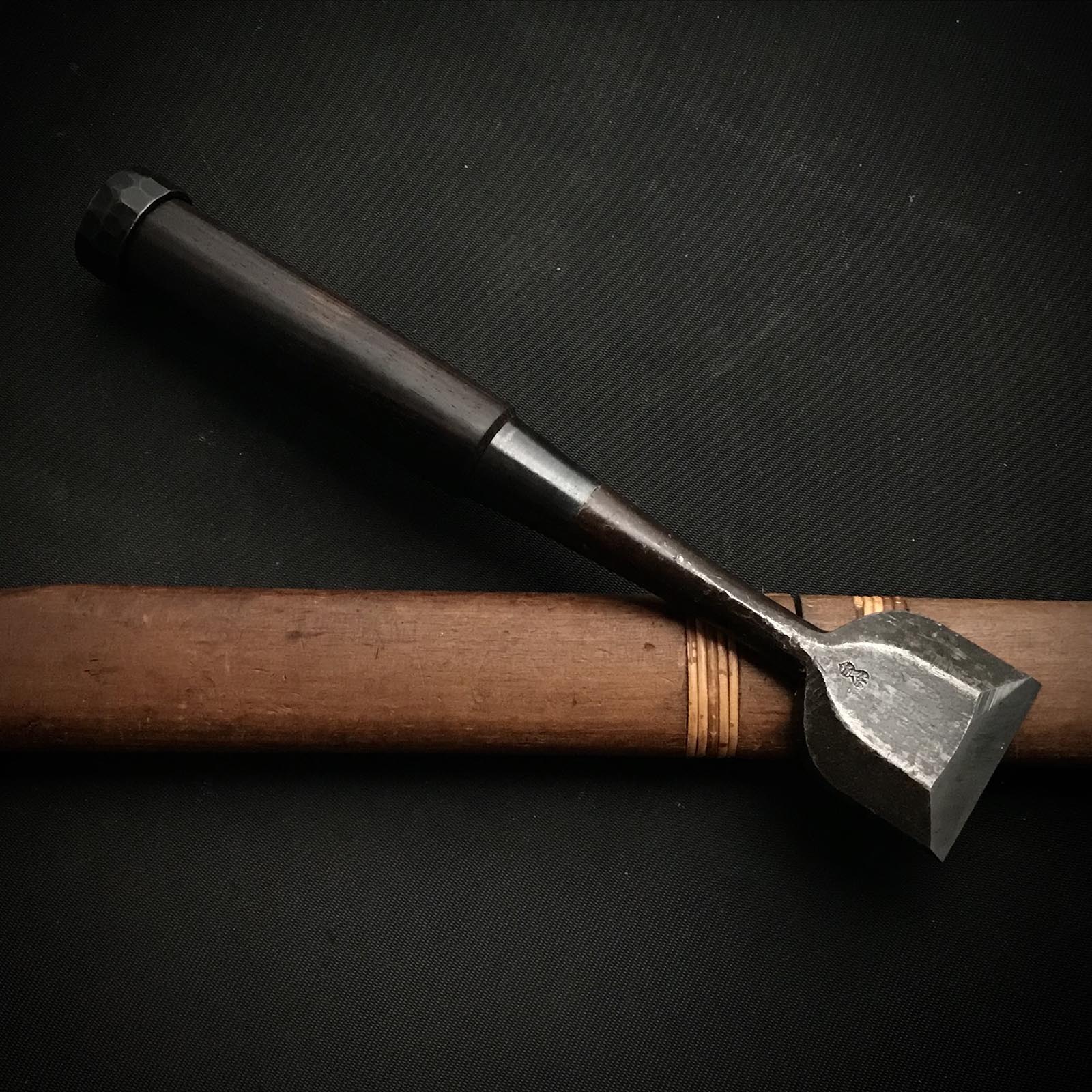 Used Hidari Hisasaku 2rd Bench chisels 使用品 二代目左久作 追入鑿 和鉄 42mm