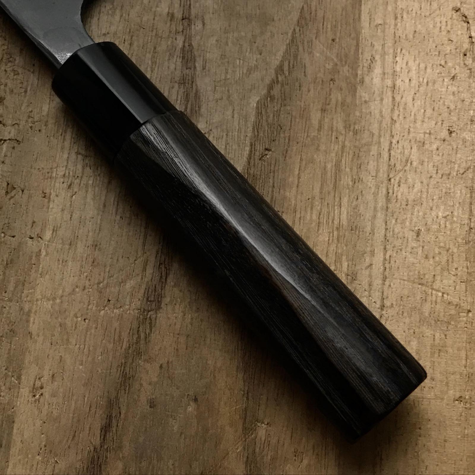 かじ兵衛 青紙鋼 墨流し 三徳包丁 165mm