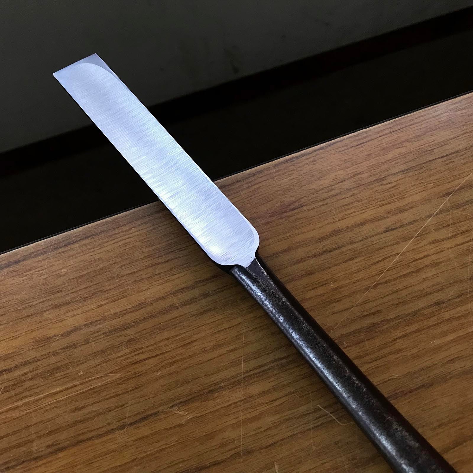 旧蔵広重鑿(大月のみ、本月のみ) 掘り出し物 廣重本突き鑿 24mm