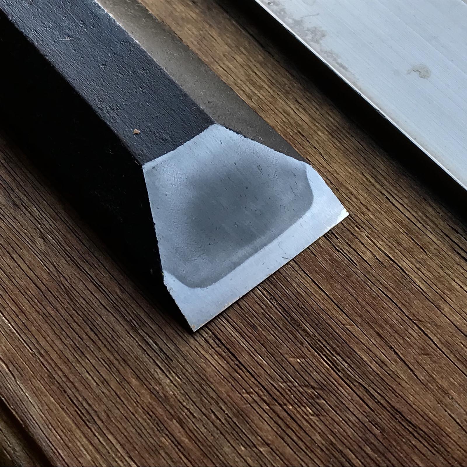 旧蔵広重鑿(大月のみ、本月のみ) 掘り出し物 廣重本突き鑿 24mm