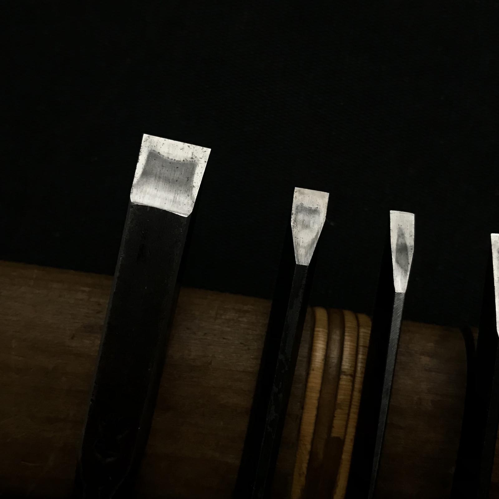 左久作二代目 卓上のみセット 二代目左久作 特注 追入鑿 5本セット 鞘付