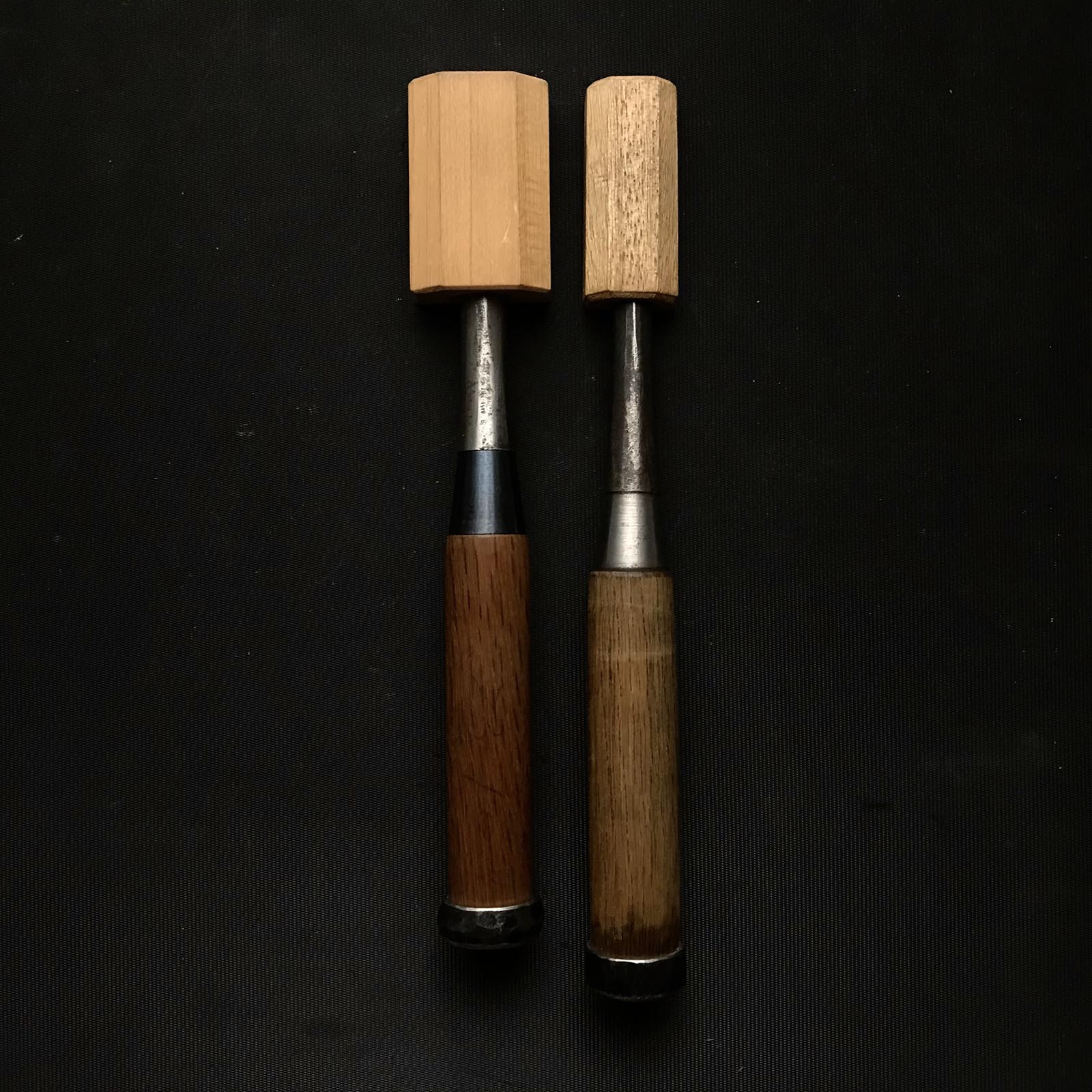 左久作 二代目左久作鑿セット 特注 バチ鑿 2本セット 鞘付