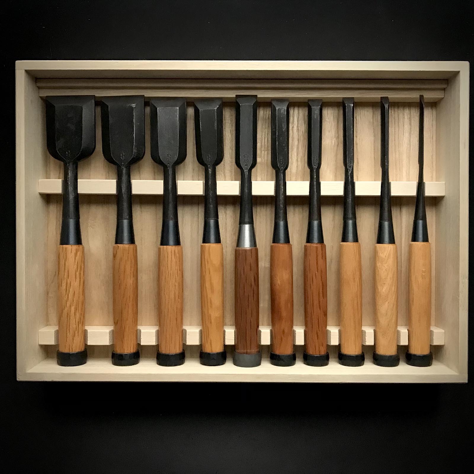 中古 池上喬庸作 二代目左久作 追入組鑿