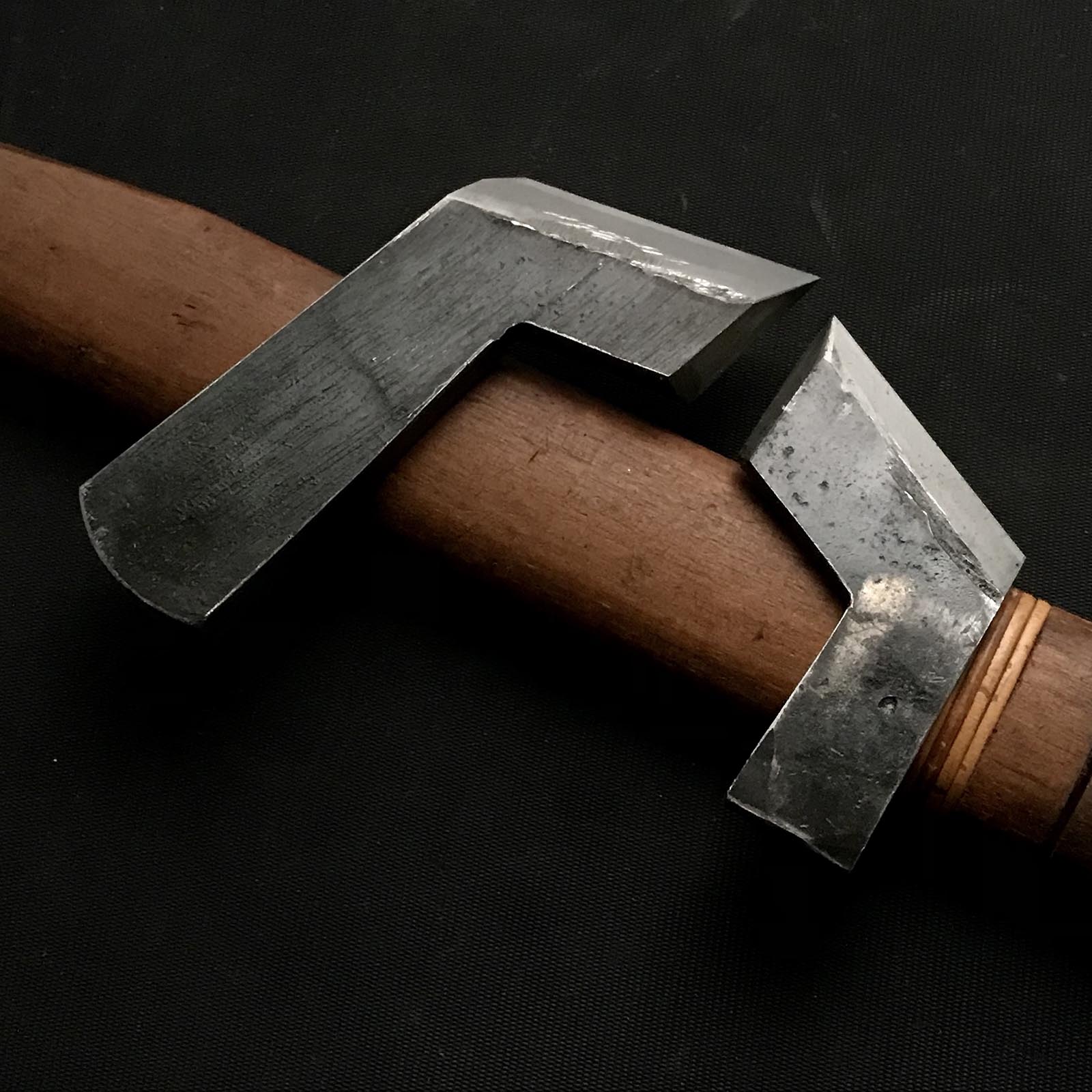 #5 オールドストック サイドラベット&ラベットカンナ(キワワキカンナ) 左掘り出し物 二徳鉋際鉋 左48mm