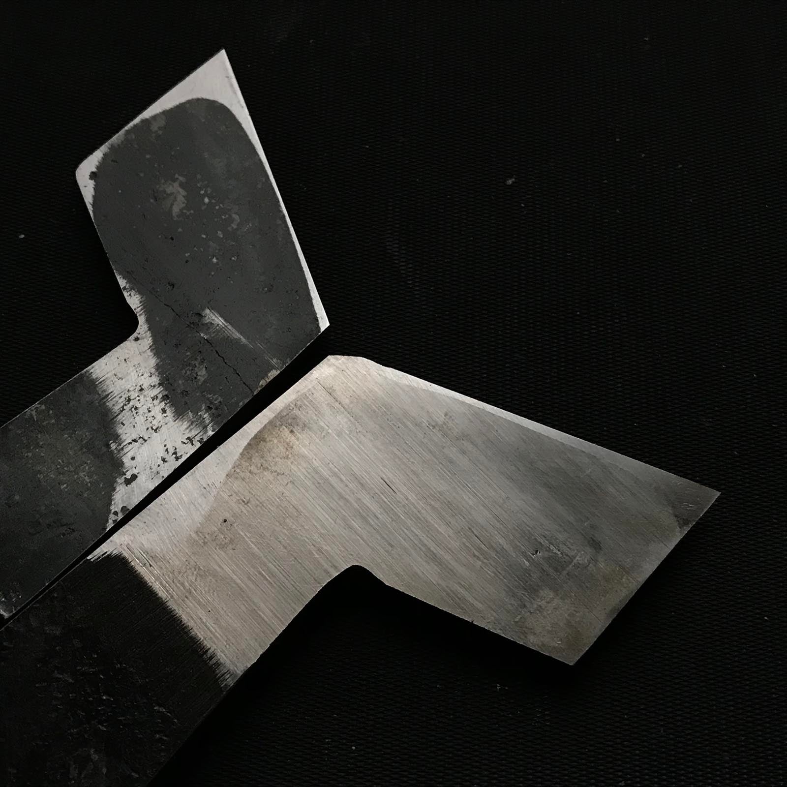 #1 オールドストック サイドラベット&ラベットカンナ(キワワキカンナ) 右掘り出し物 二徳鉋際鉋 右 42mm