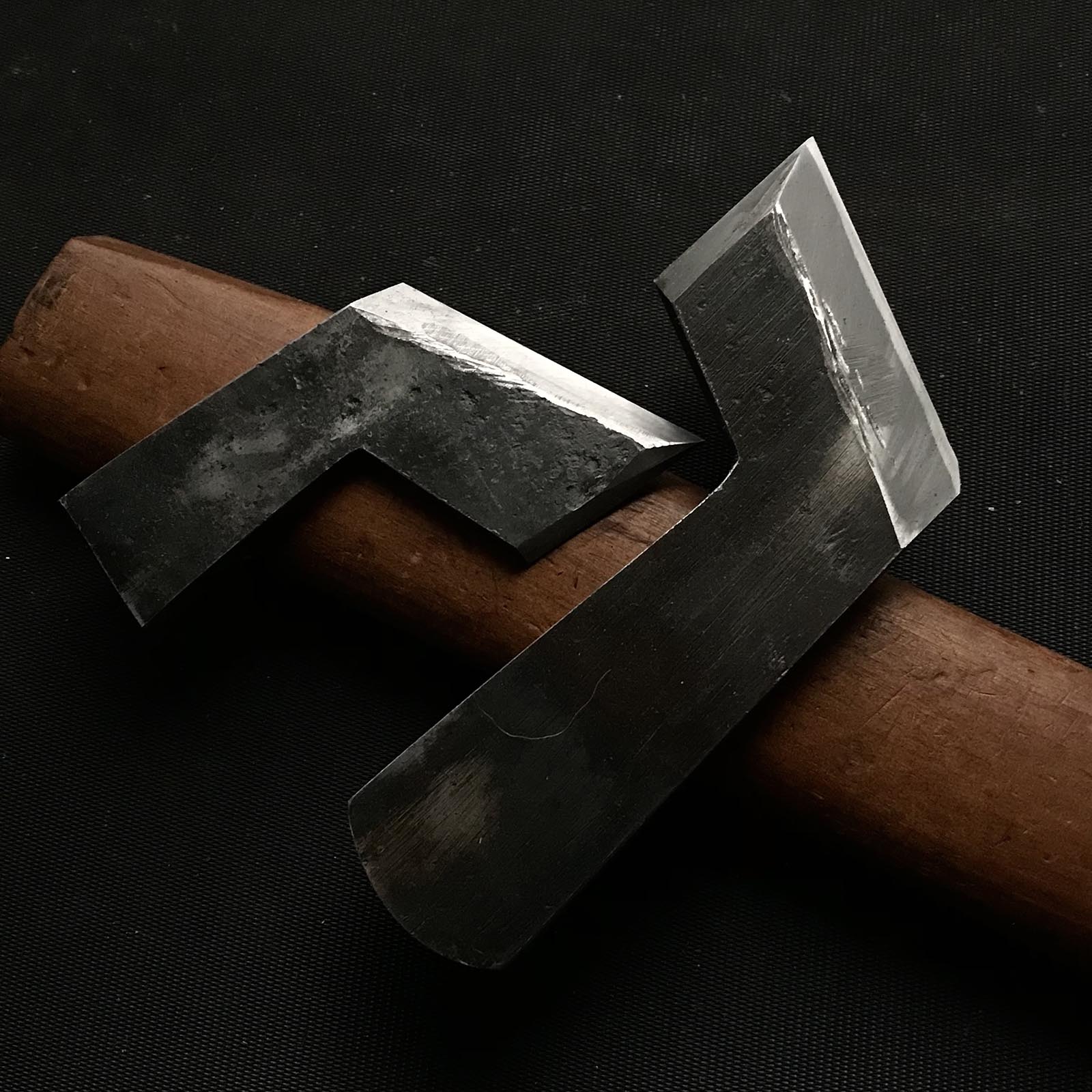 #1 オールドストック サイドラベット&ラベットカンナ(キワワキカンナ) 右掘り出し物 二徳鉋際鉋 右 42mm