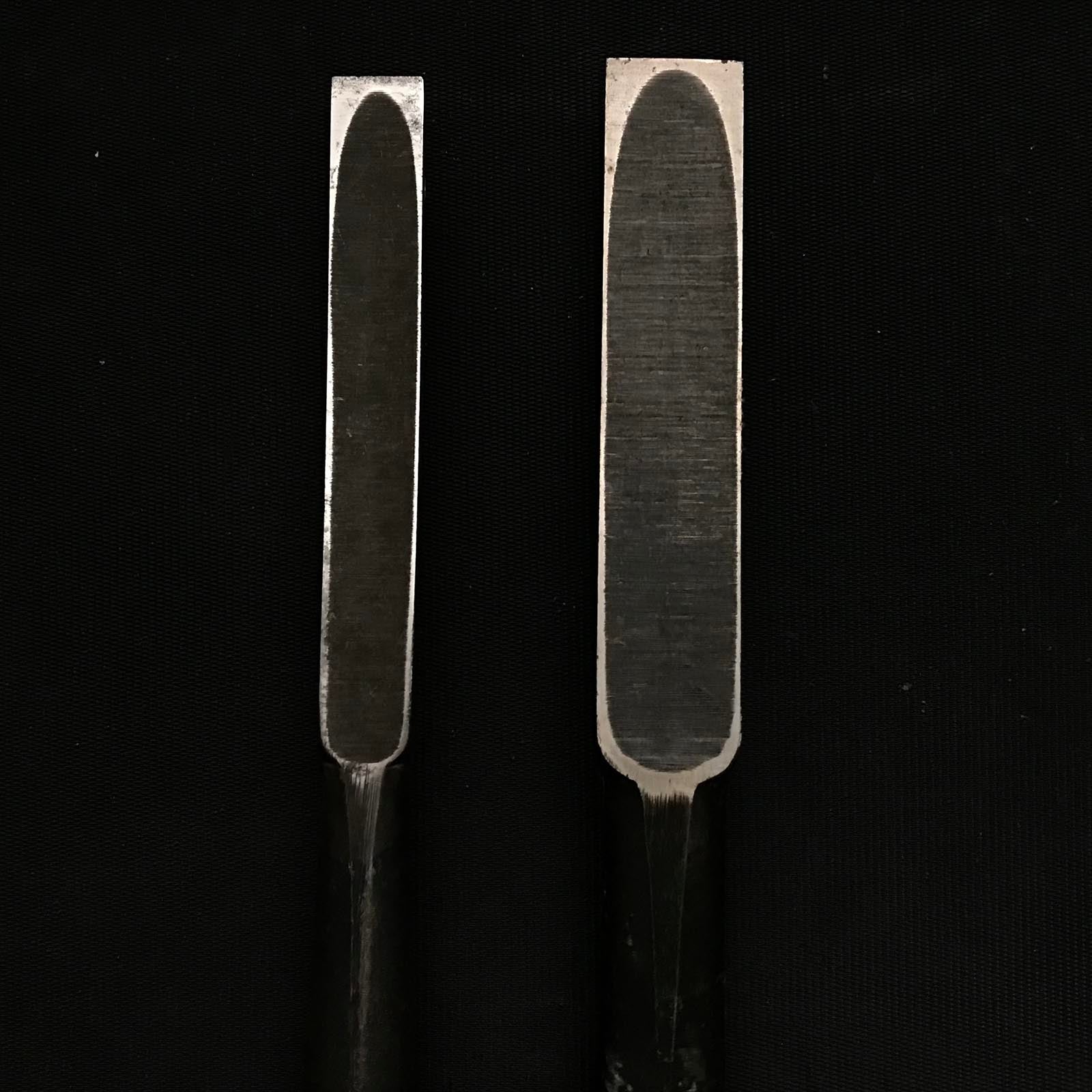 Old stock Hiromasa Timber chisels by Hasegawa Fujisaku 掘出し物 長谷川藤作氏 弘正 叩鑿 12,18mm Tatakinomi