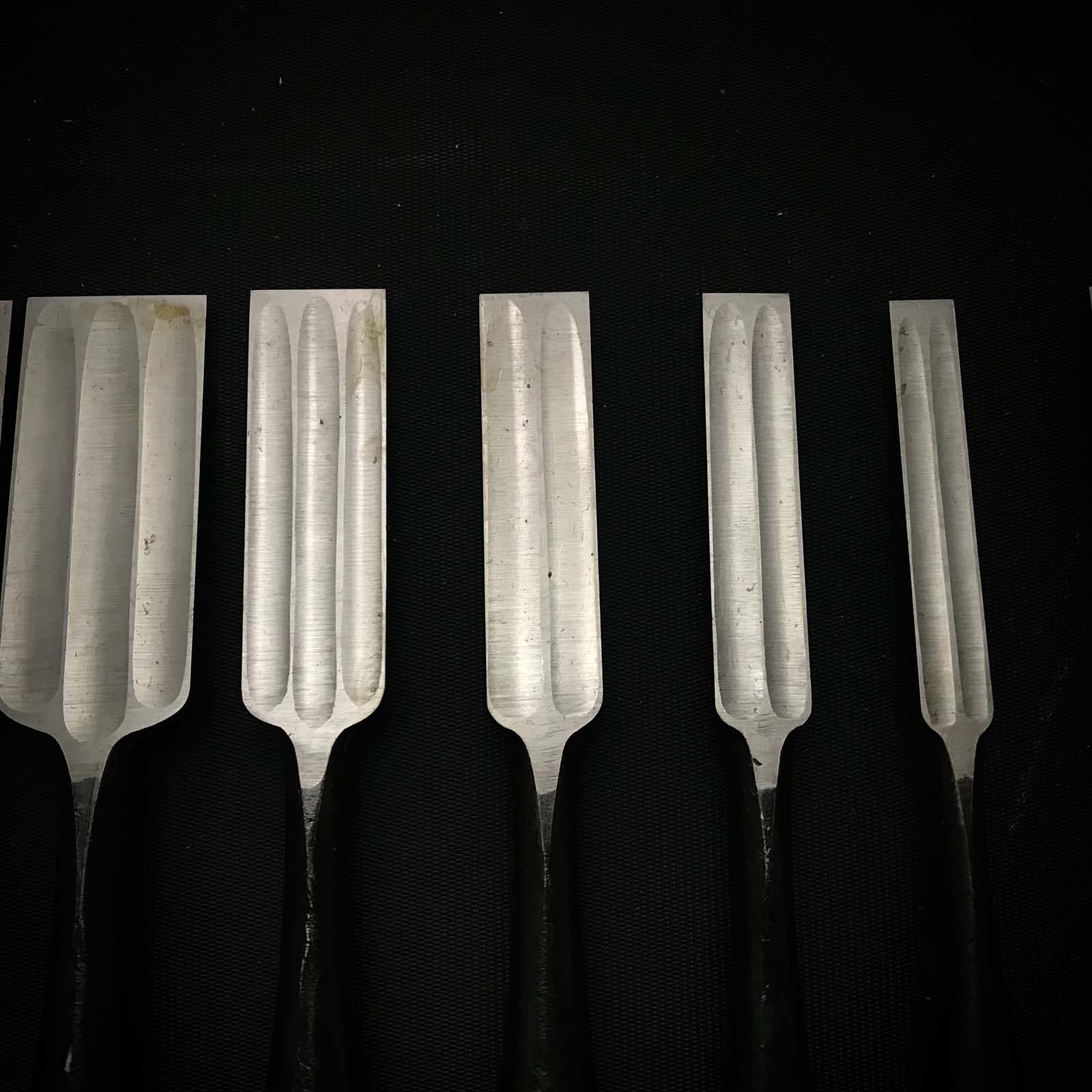 Korehide Bench chisels set with Quadruple Ura 是秀 追入10本組鑿 四つ裏 Oiirenomi