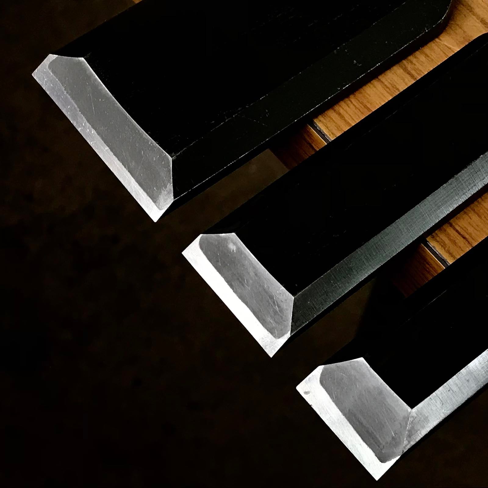 Fujihiro Slick Chisels Long type (Anayanomi) by Chuutarou Imai 今井忠太郎作 二治弘 穴屋鑿 長型 48,30,24mm
