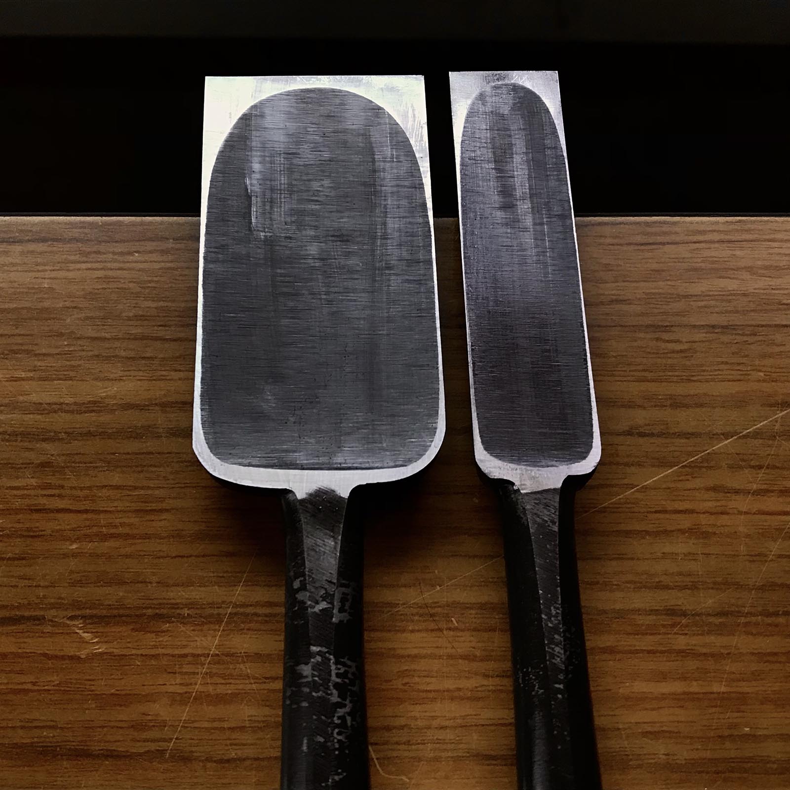 Fujihiro Slick Chisels by Chuutarou Imai 今井忠太郎作 二治弘 穴屋鑿 48,24mm