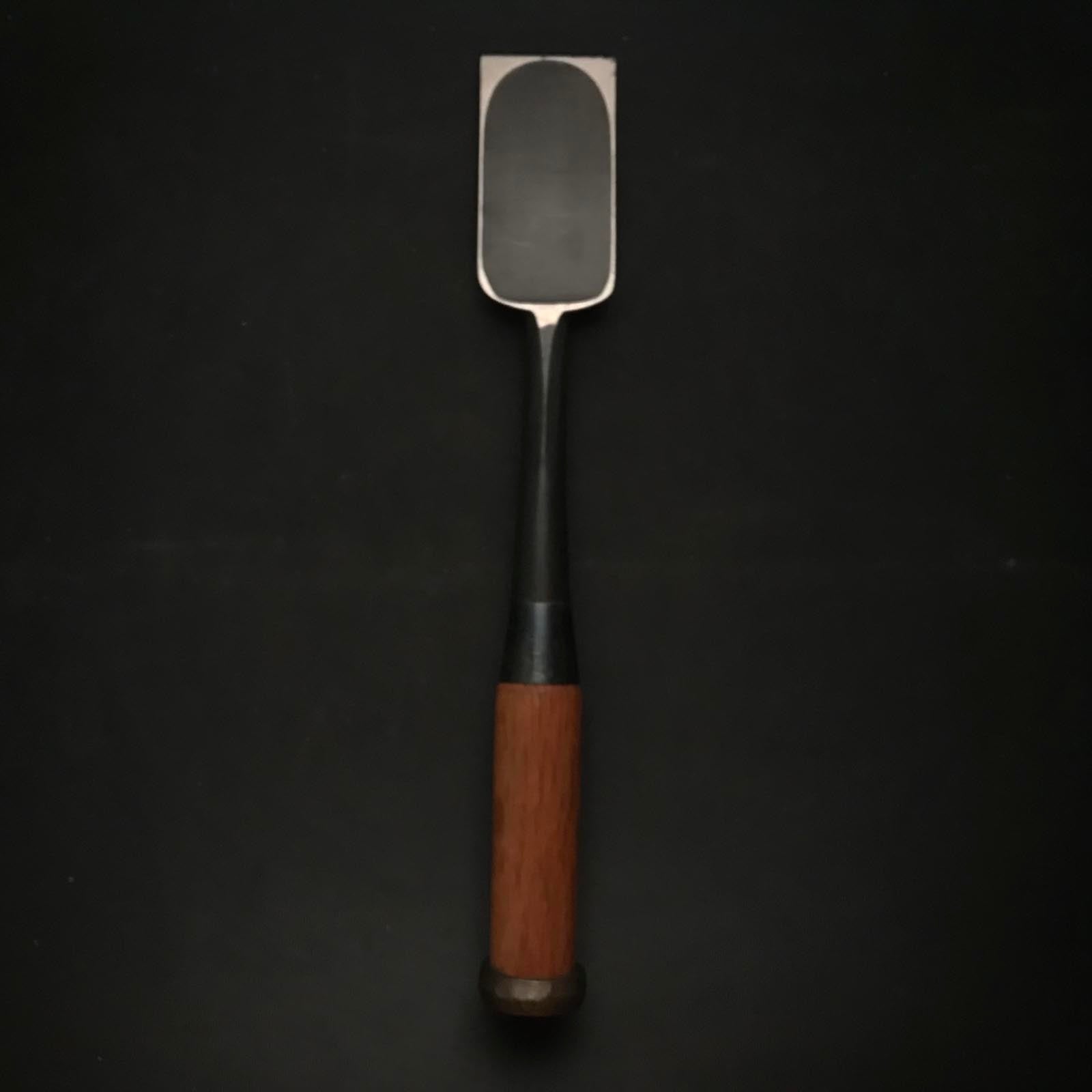 旧在庫 沖山 穴屋ノミ 白鋼付 掘り出し物 起山 穴屋鑿 松炭手打 48mm