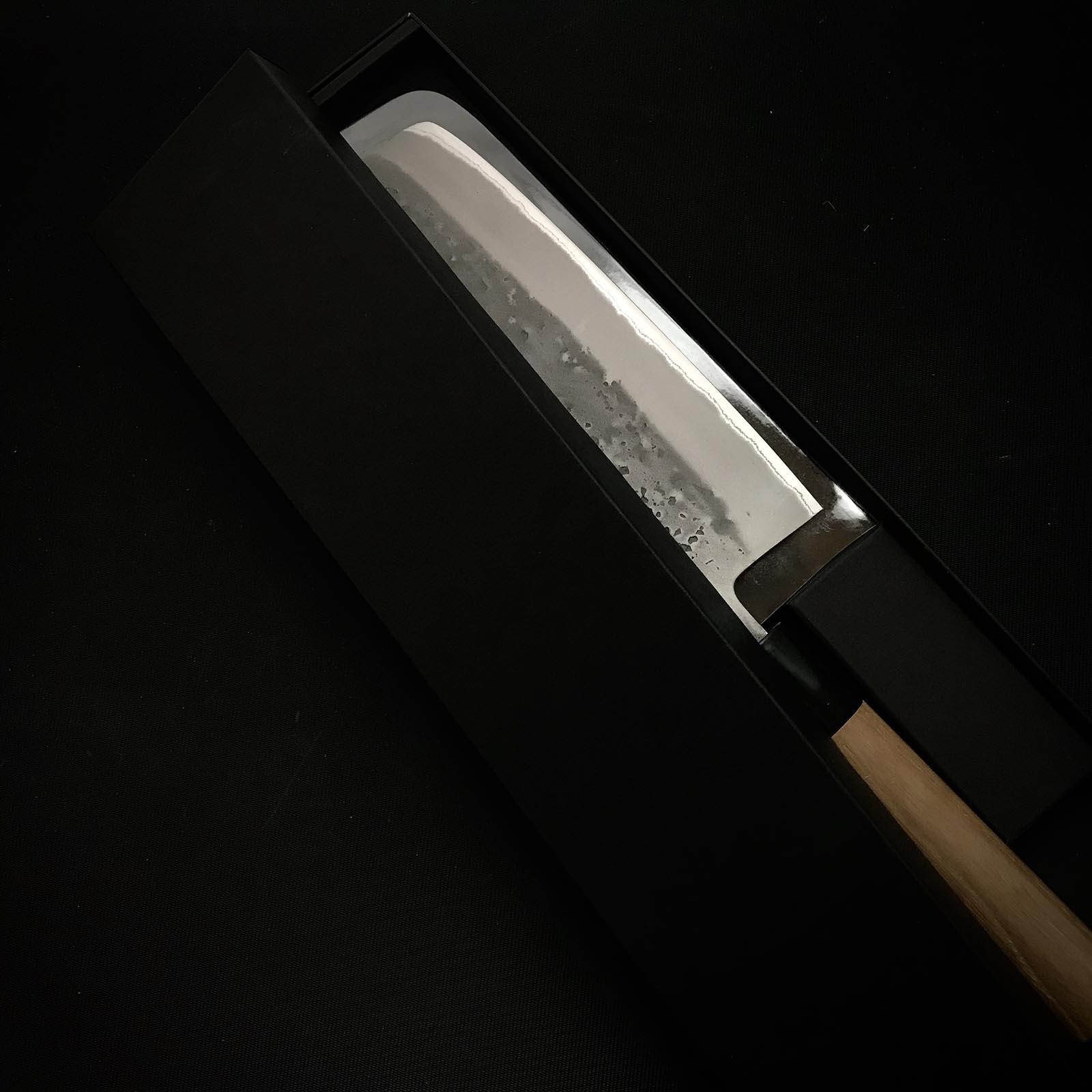 Muneyoshi Nakiri Knife with blue steel 宗吉 菜切包丁 青紙付 165mm