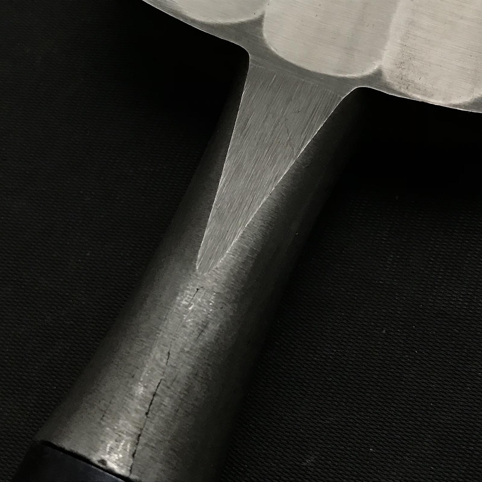 五百蔵作 墨流し 幅広叩き鑿 五つ裏 90mm たたきのみ