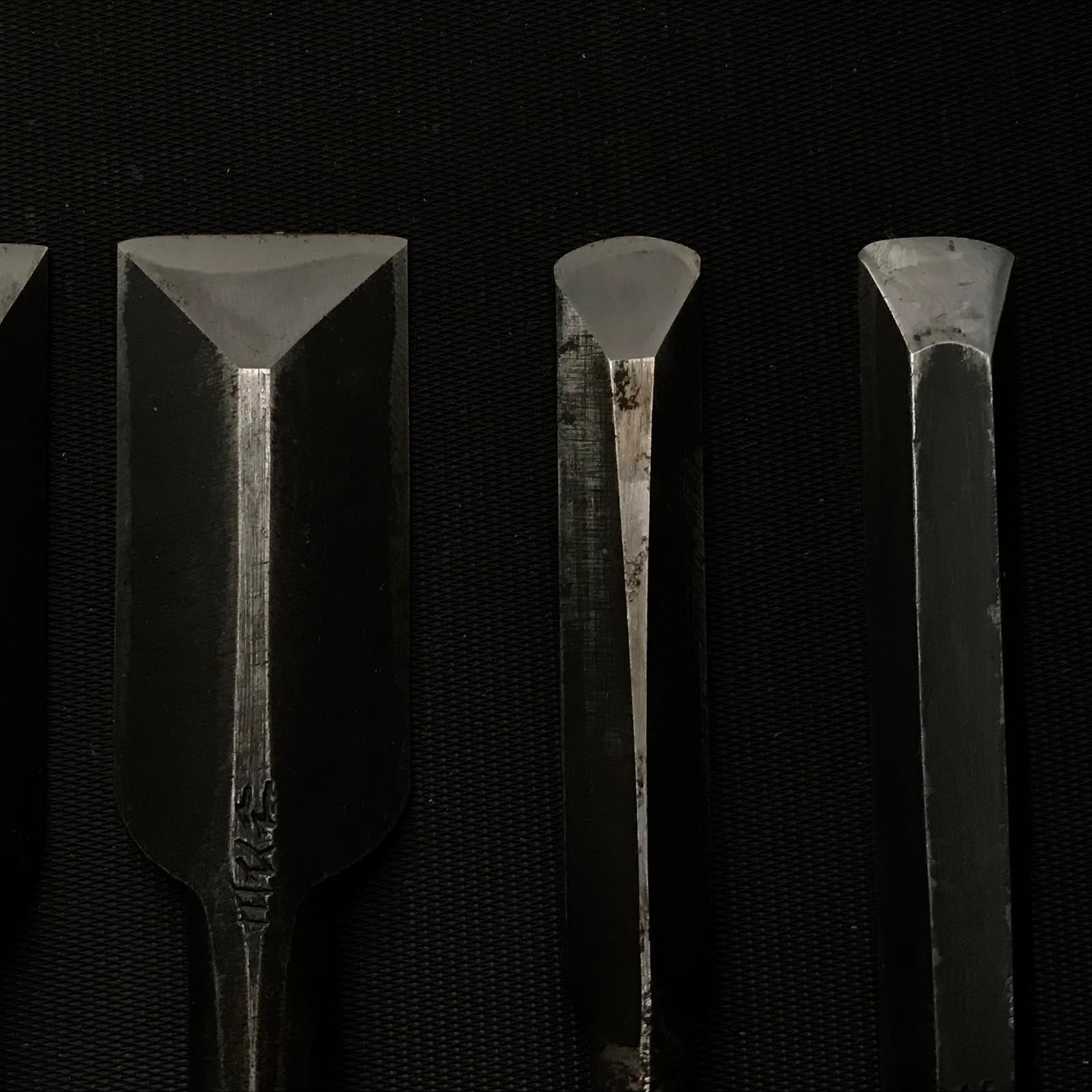 二代目左久作 特注 丸鑿 7本セット 鞘付