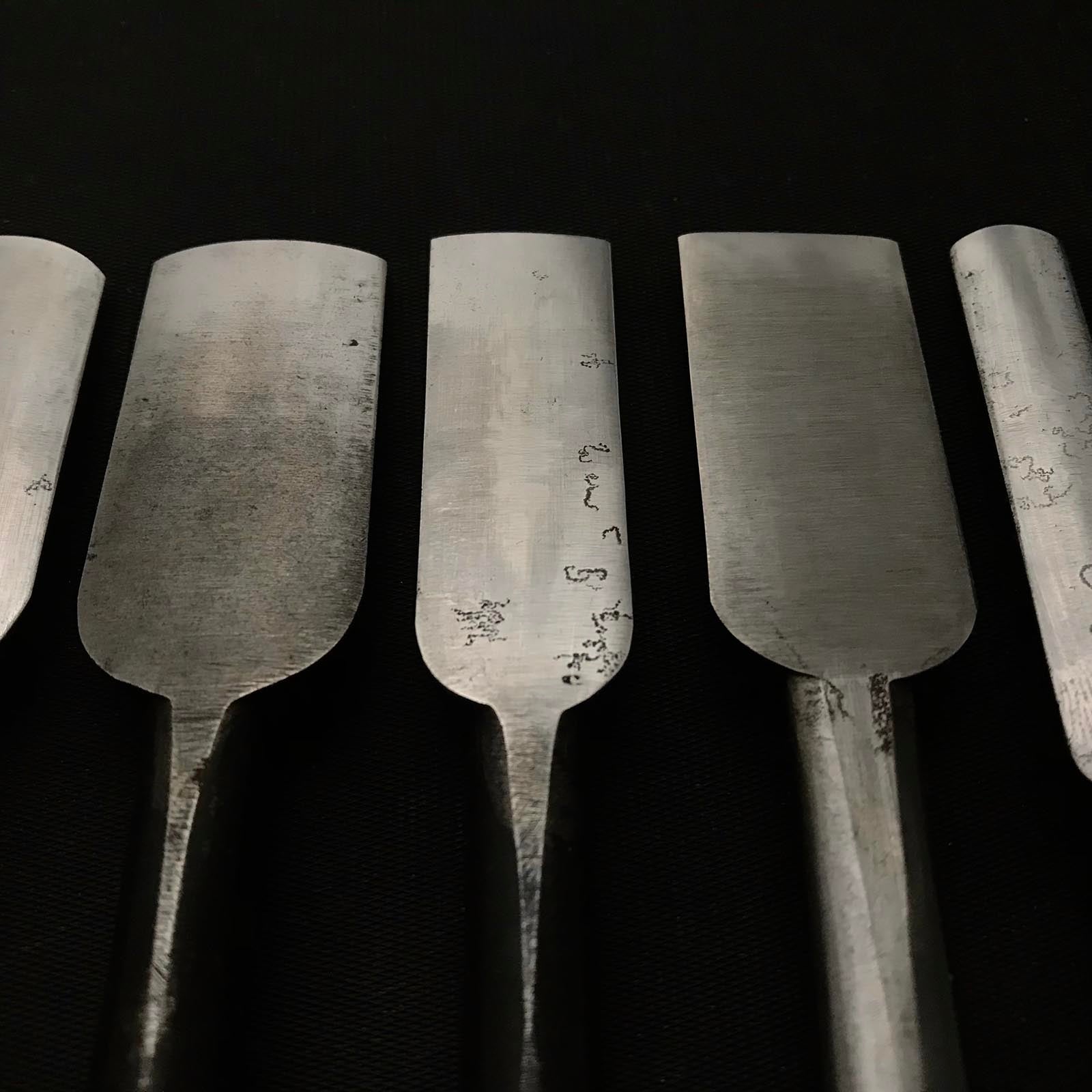 二代目左久作 特注 丸鑿 7本セット 鞘付